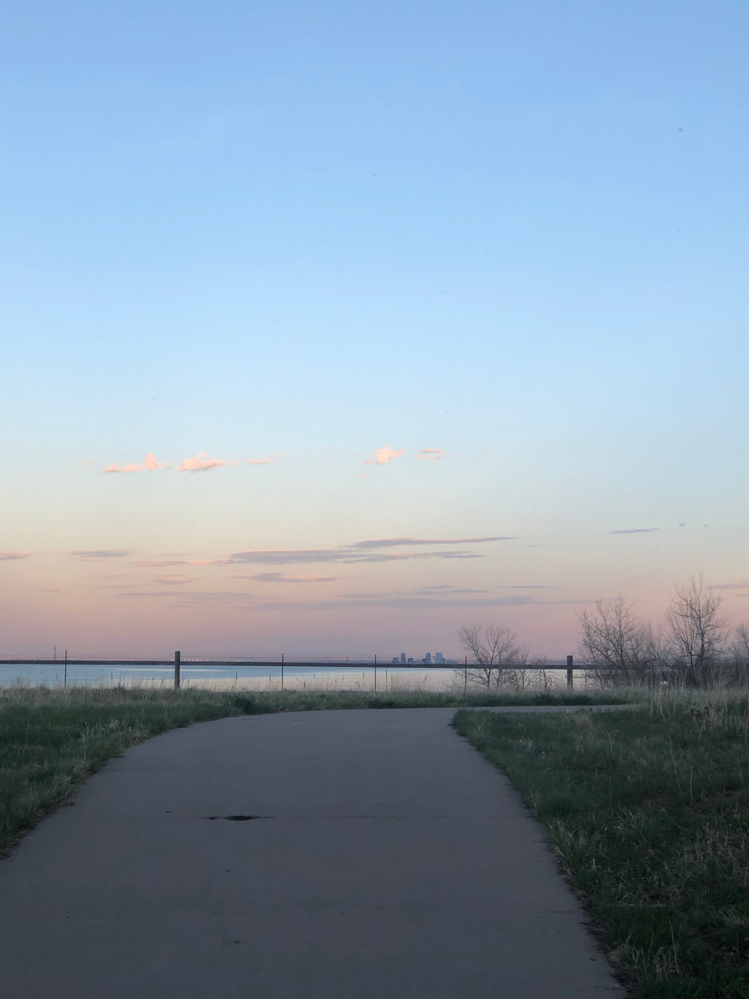 walking path outside Denver, Colorado
