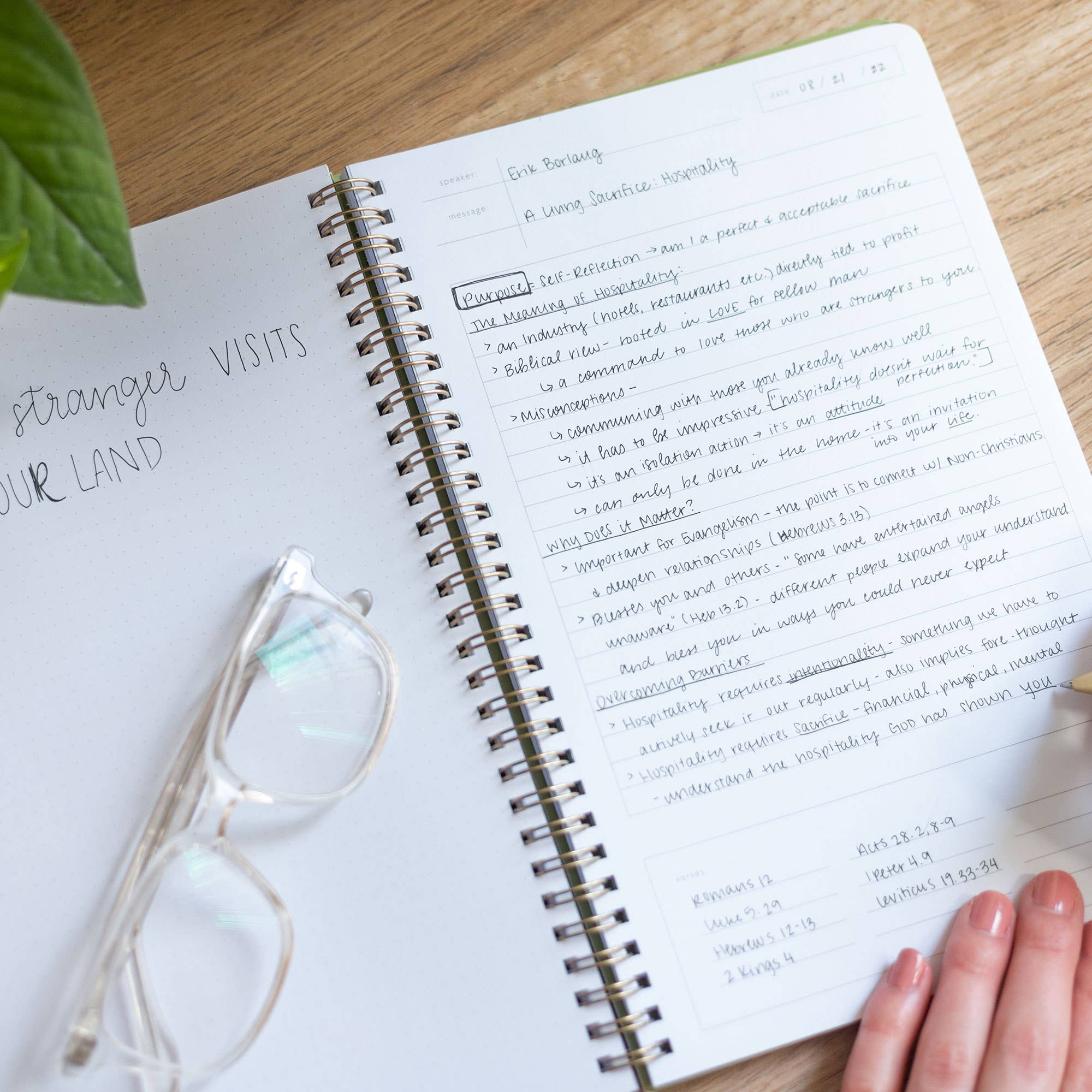 Starry Sky Church Notes Notebook
