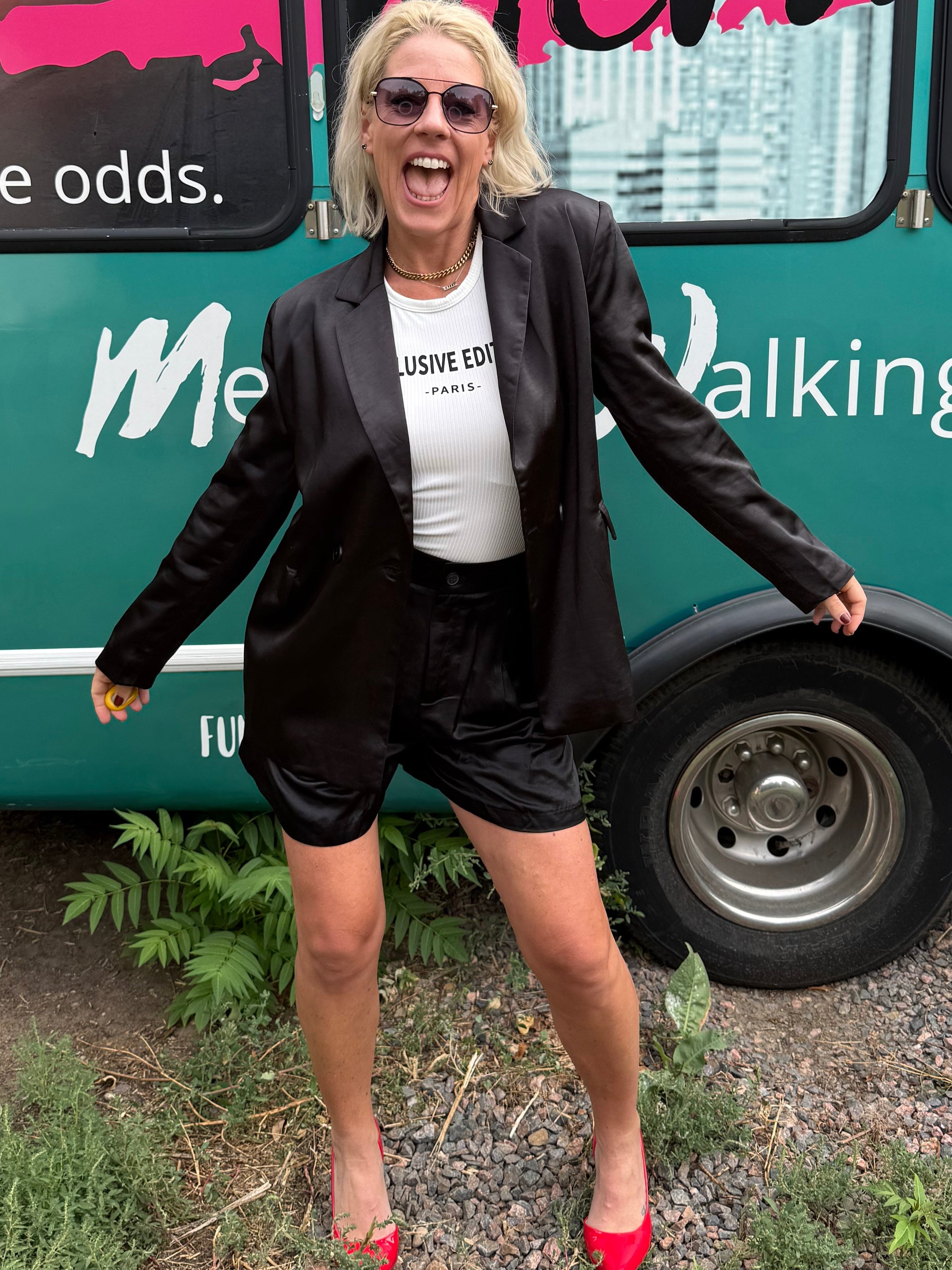 Harriet Satin Blazer
