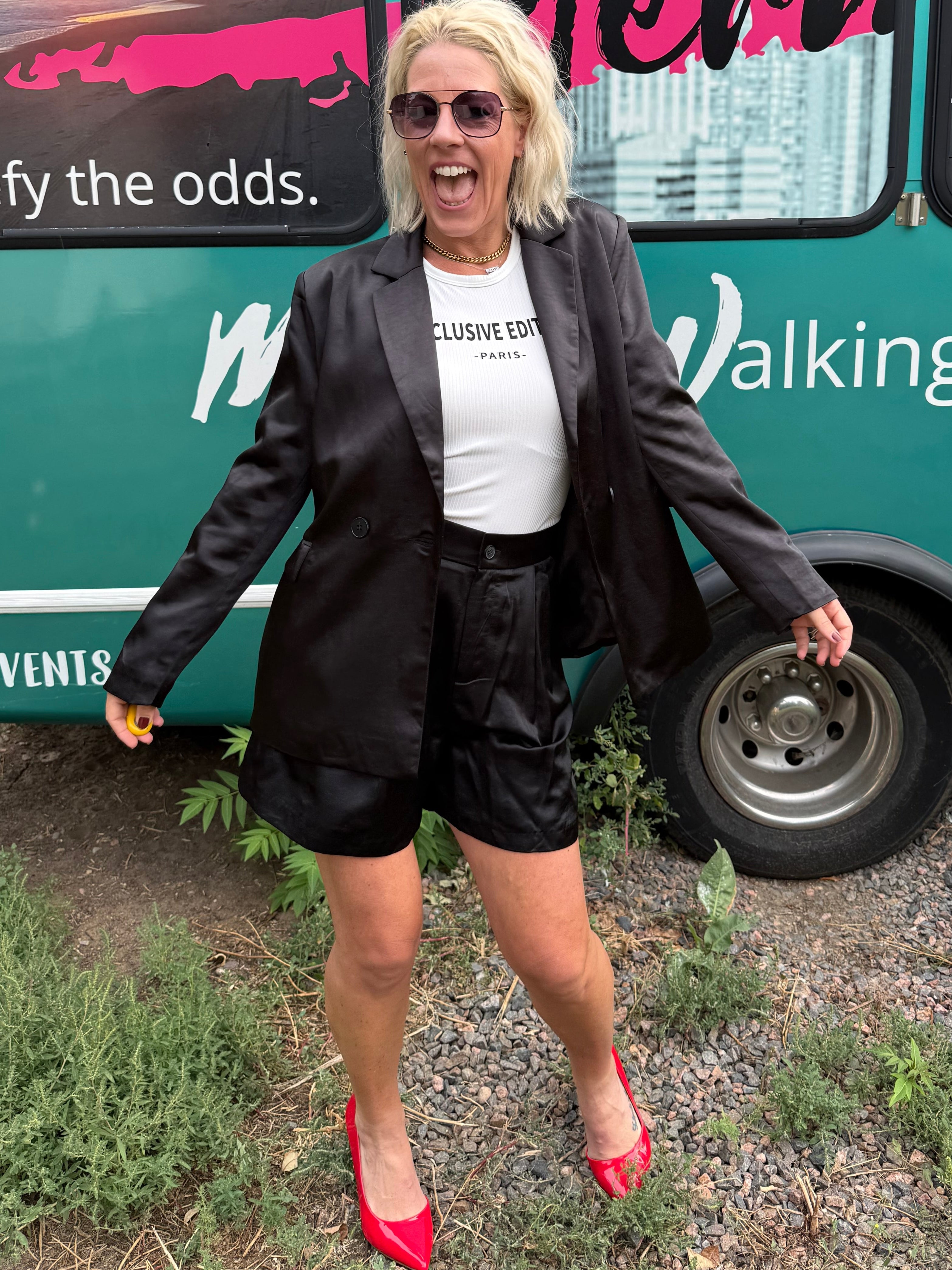 Harriet Satin Blazer