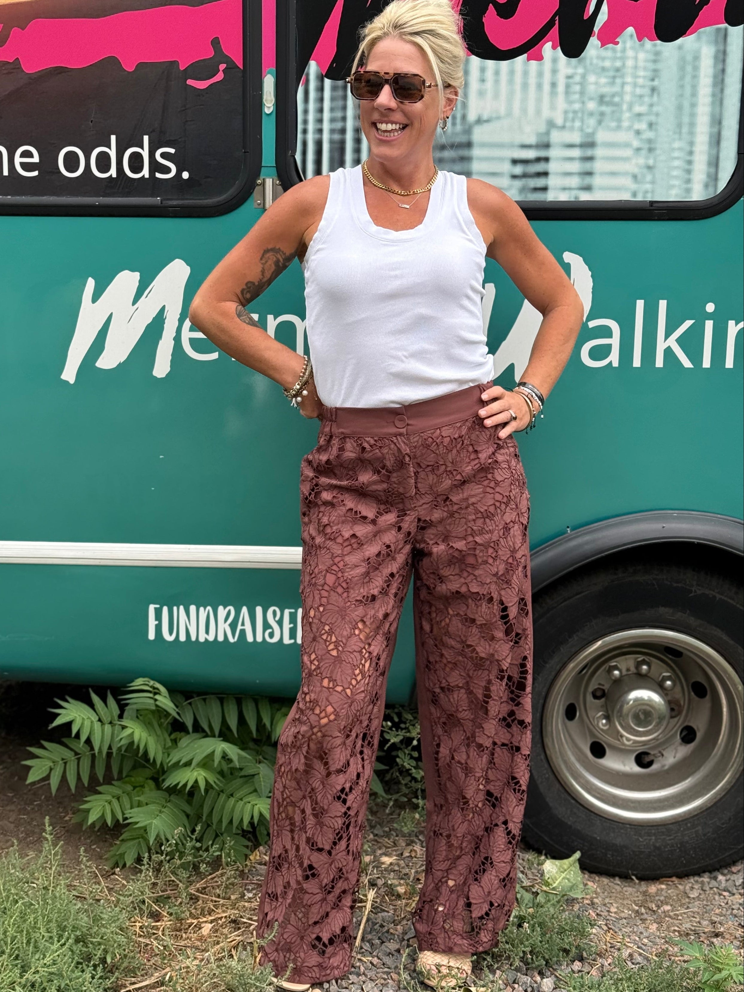 Quinn Pants in Brown