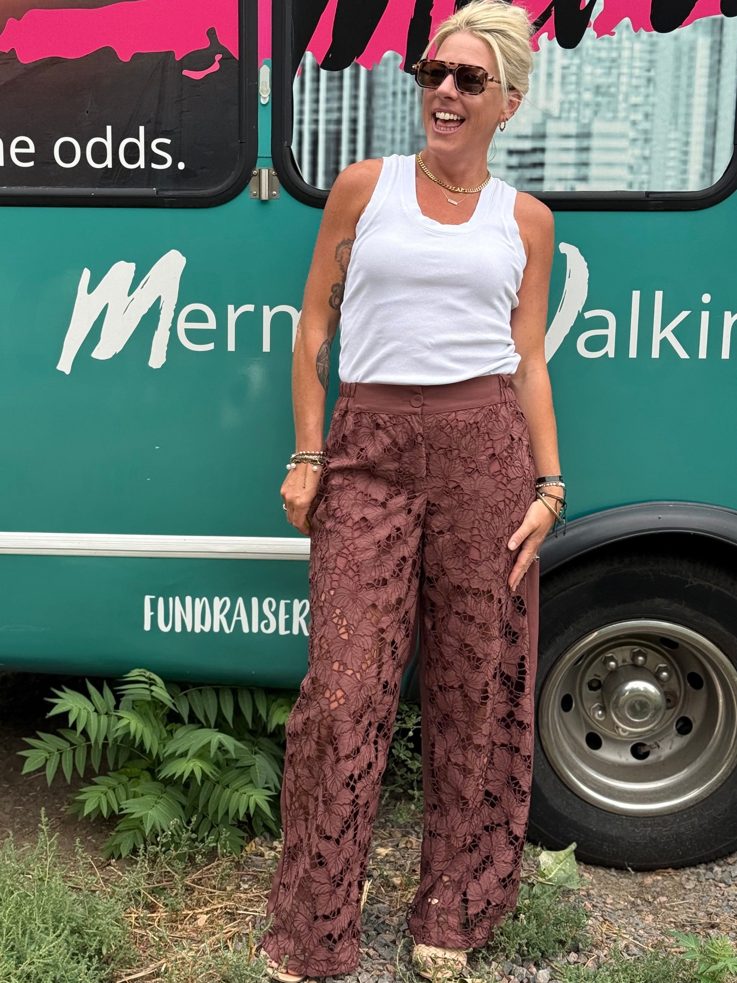 Quinn Pants in Brown