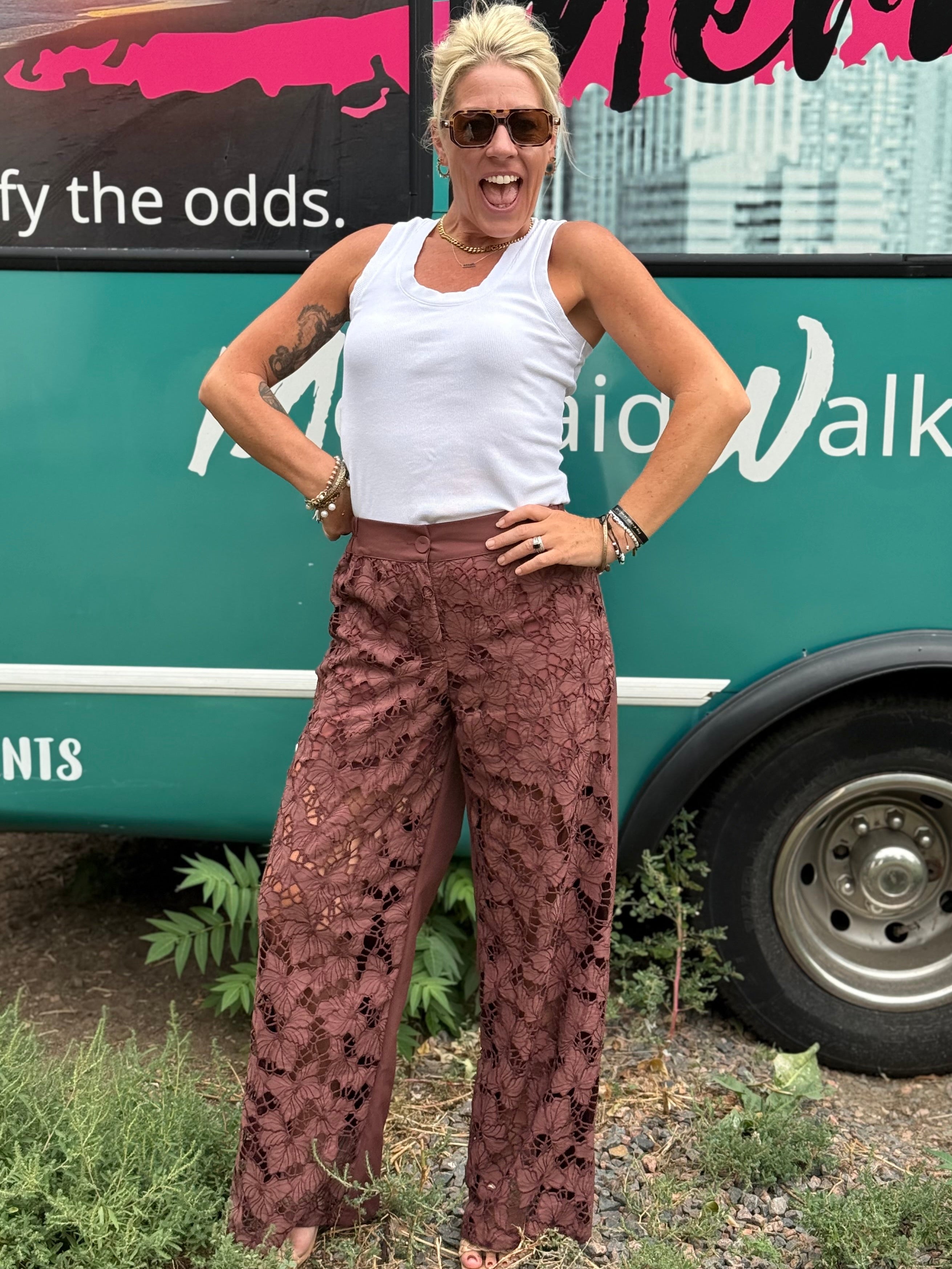 Quinn Pants in Brown