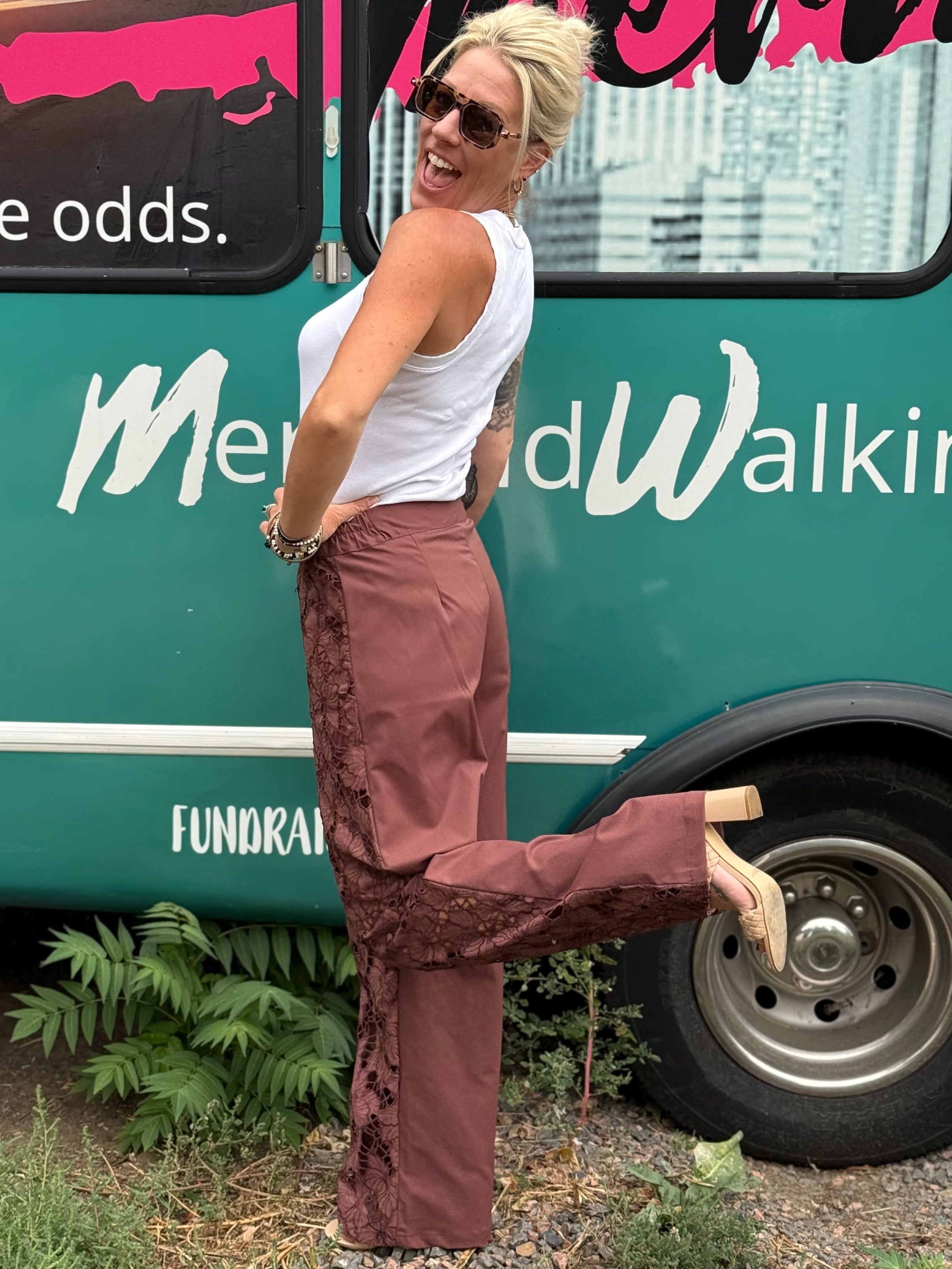 Quinn Pants in Brown