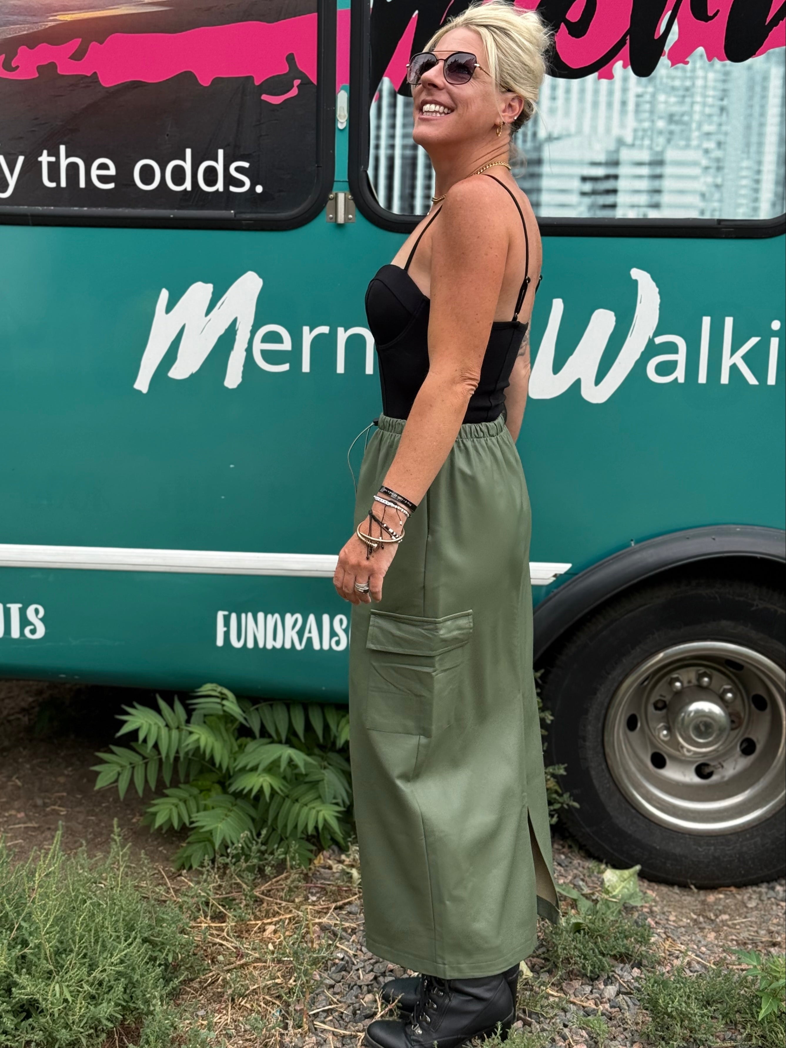 Bridget Cargo Maxi Skirt