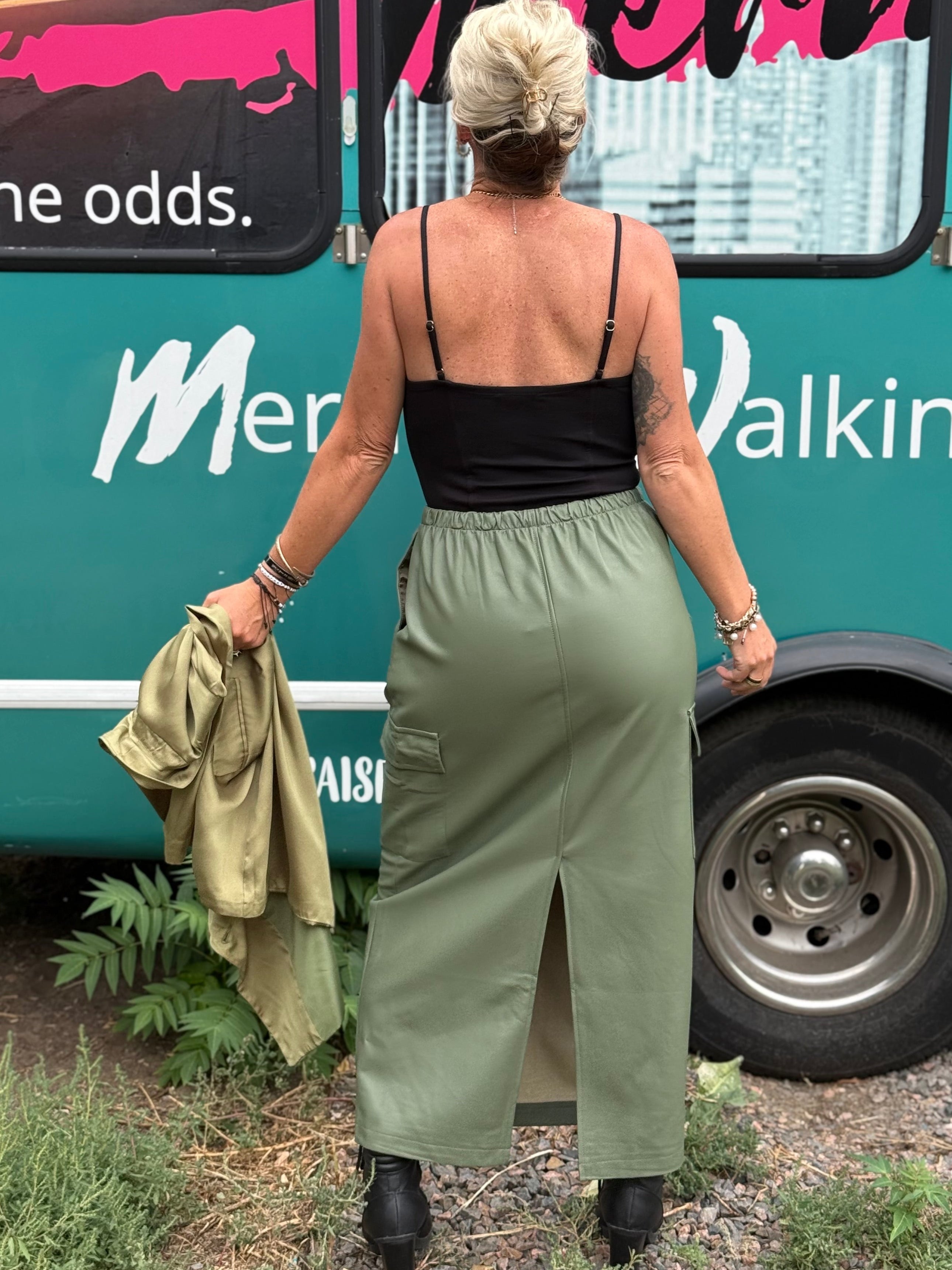 Bridget Cargo Maxi Skirt