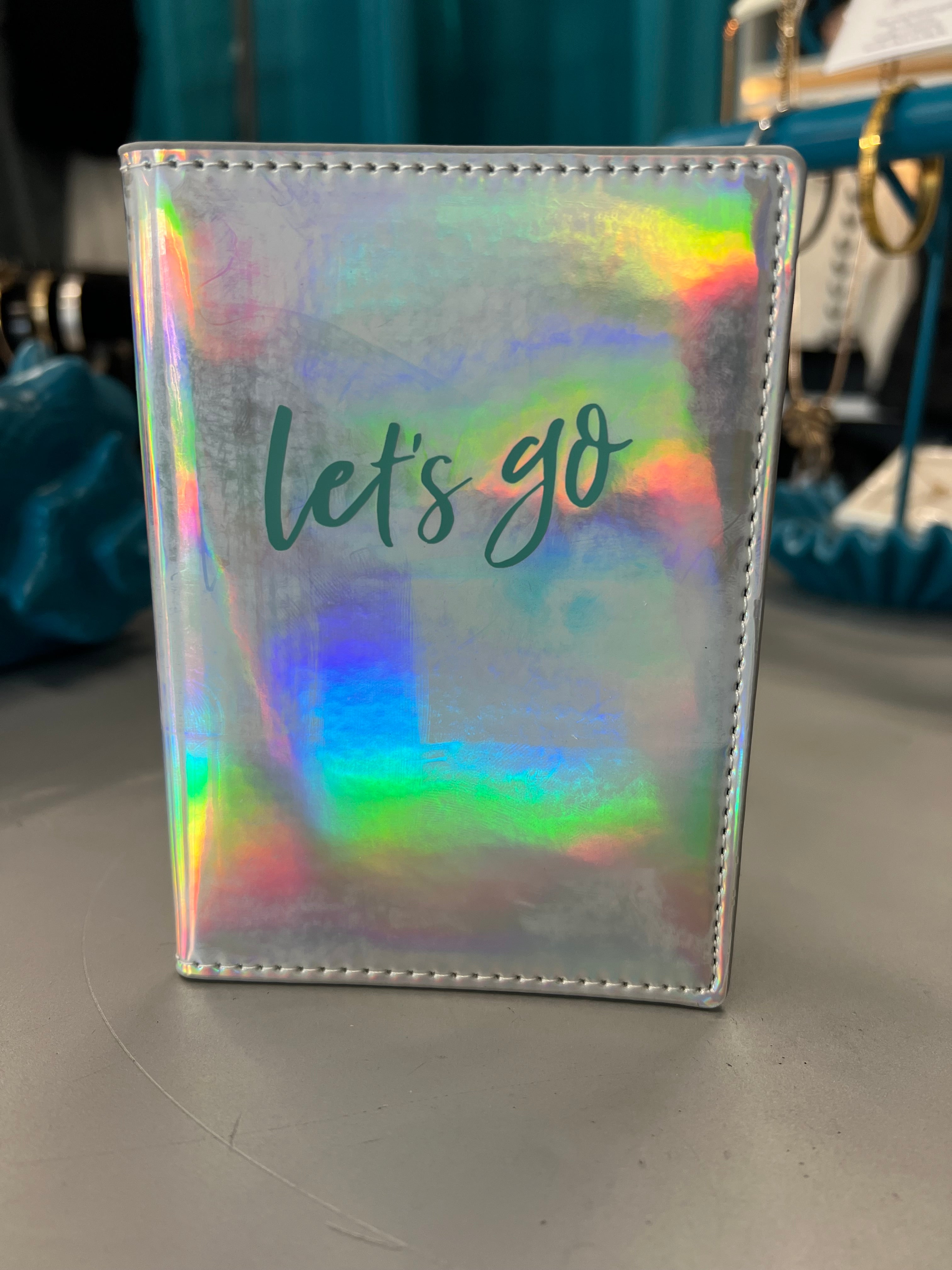 Let's Go Iridescent Passport Case