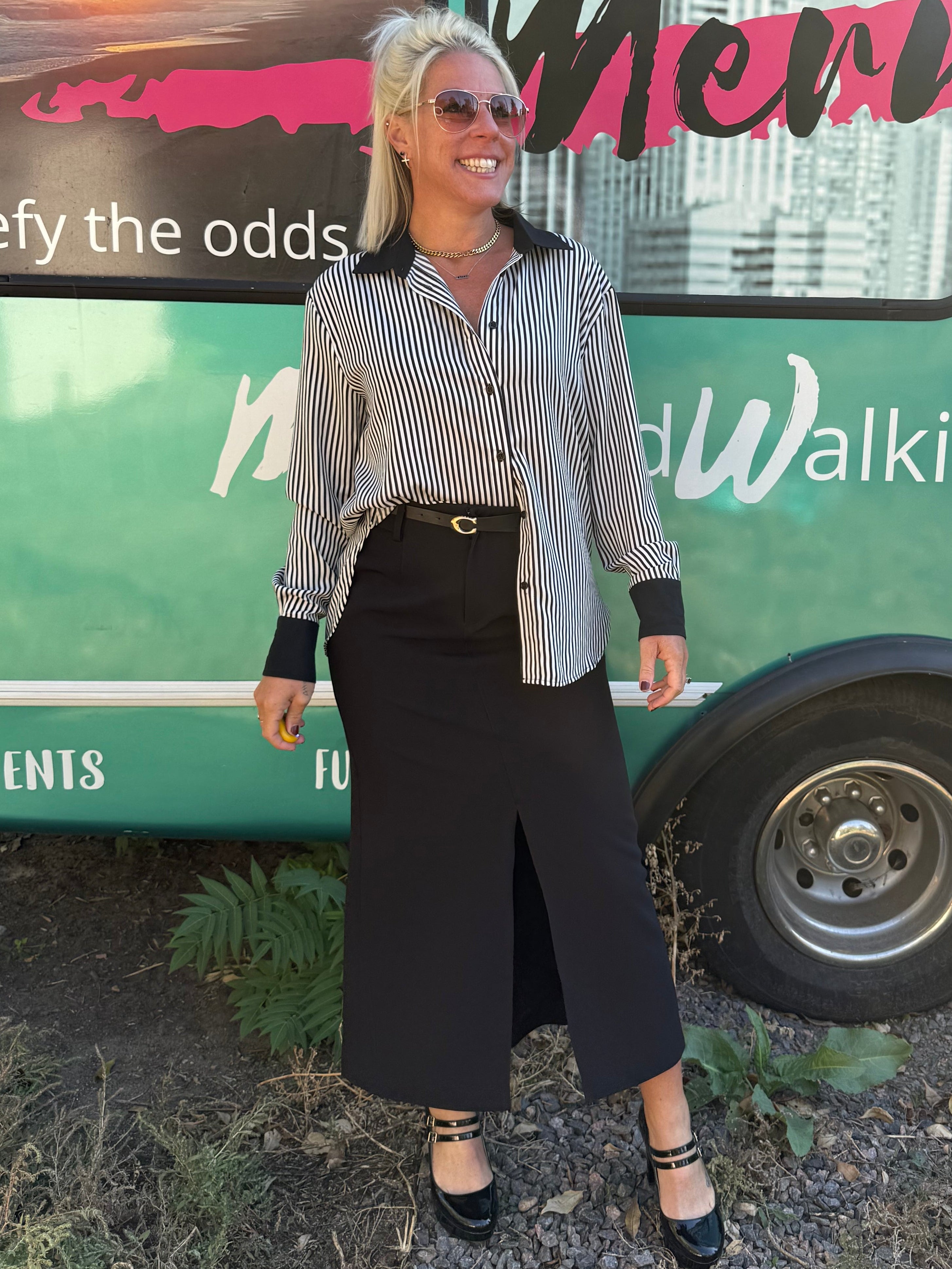 Winslet Midi Skirt in Black