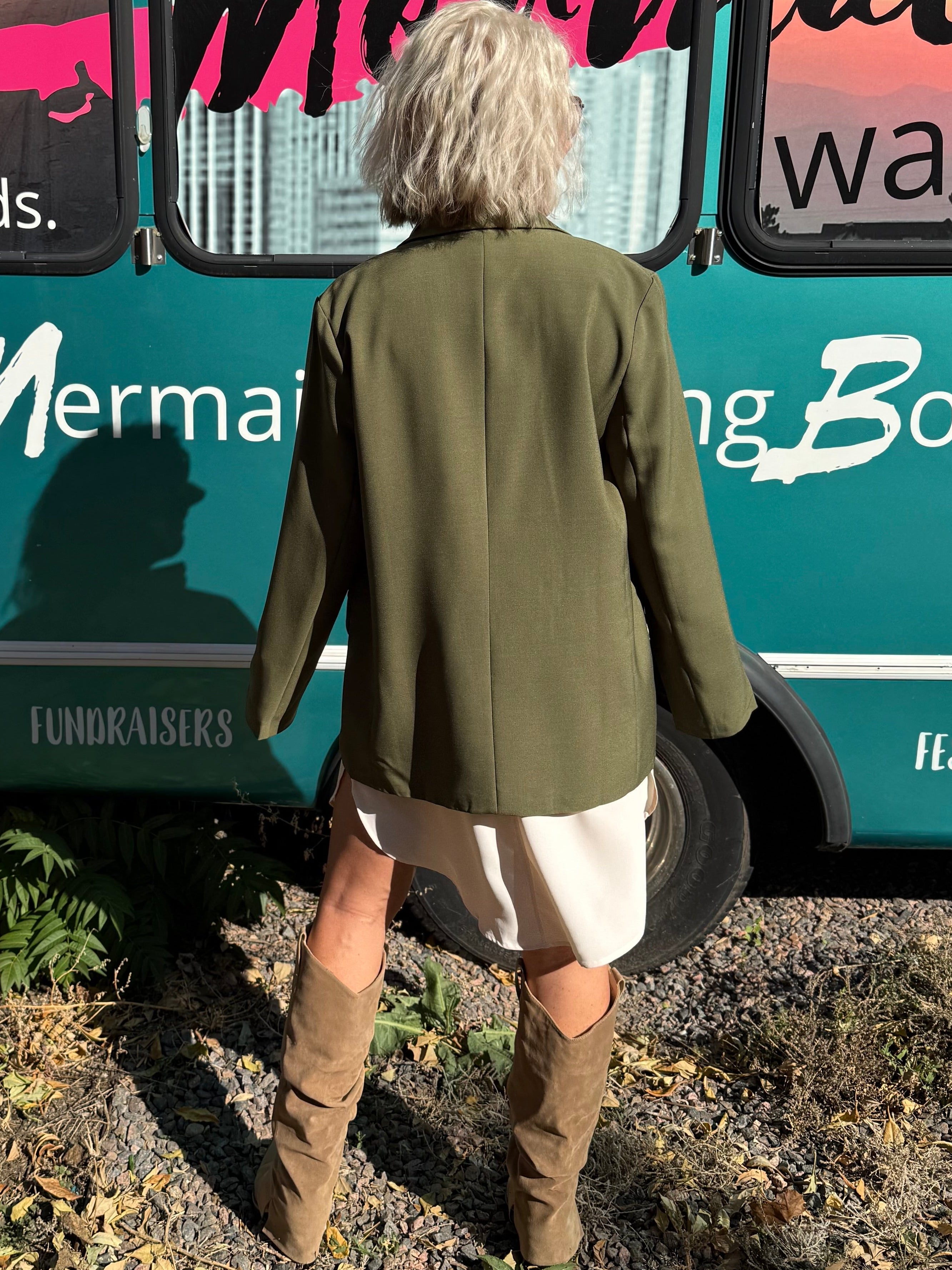 Ramona Blazer in Olive