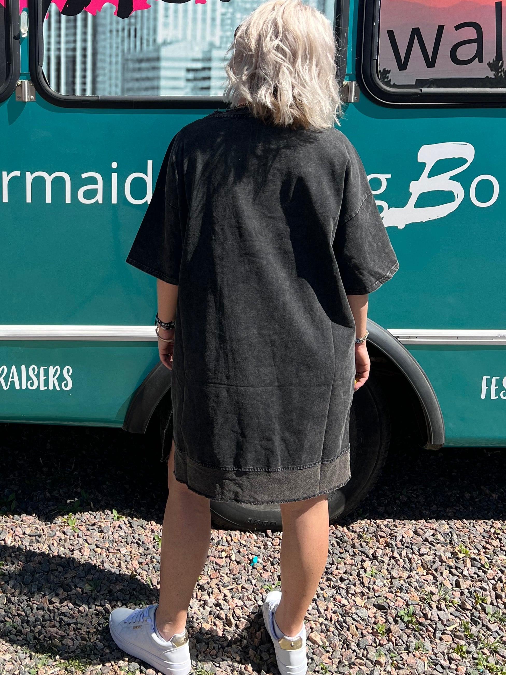 Artsy Mountain T-shirt Dress