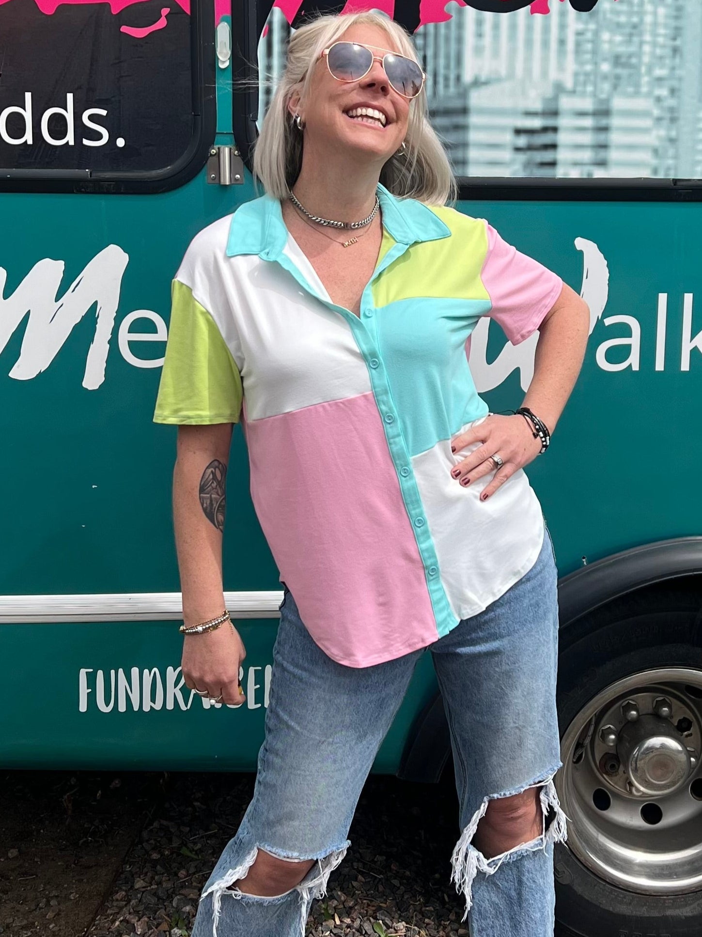 Pastel Preppy Top