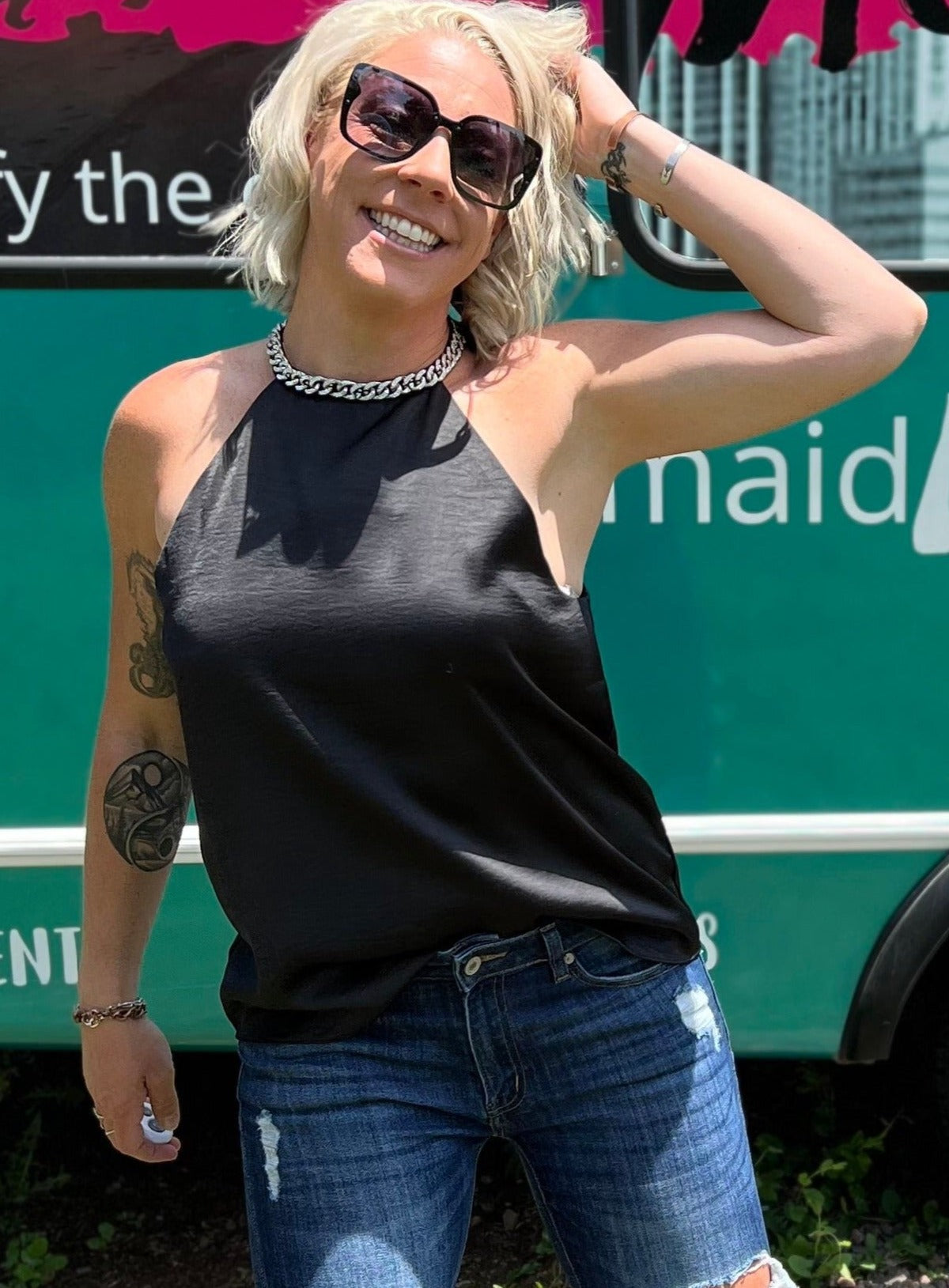 Chain Neck Top