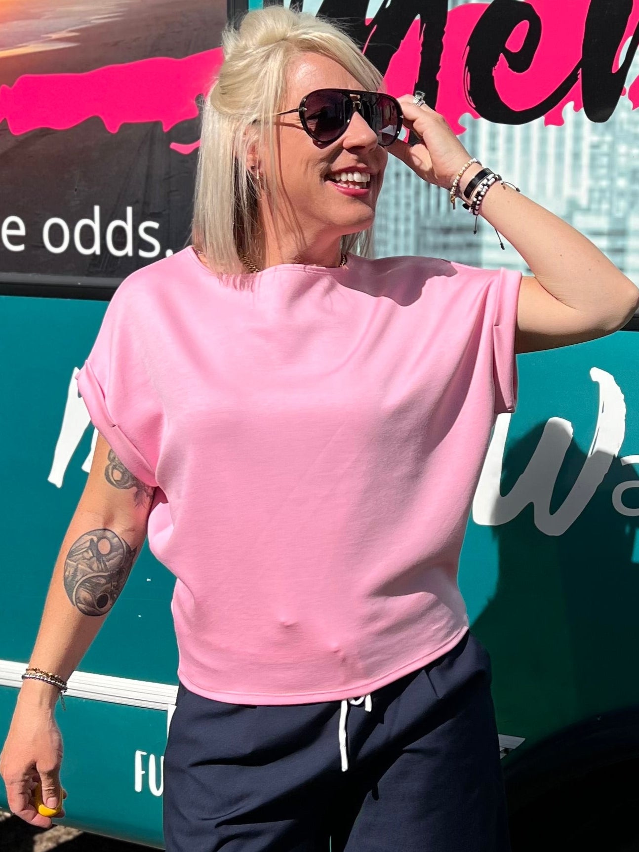 Effortless Icon Top in Pink