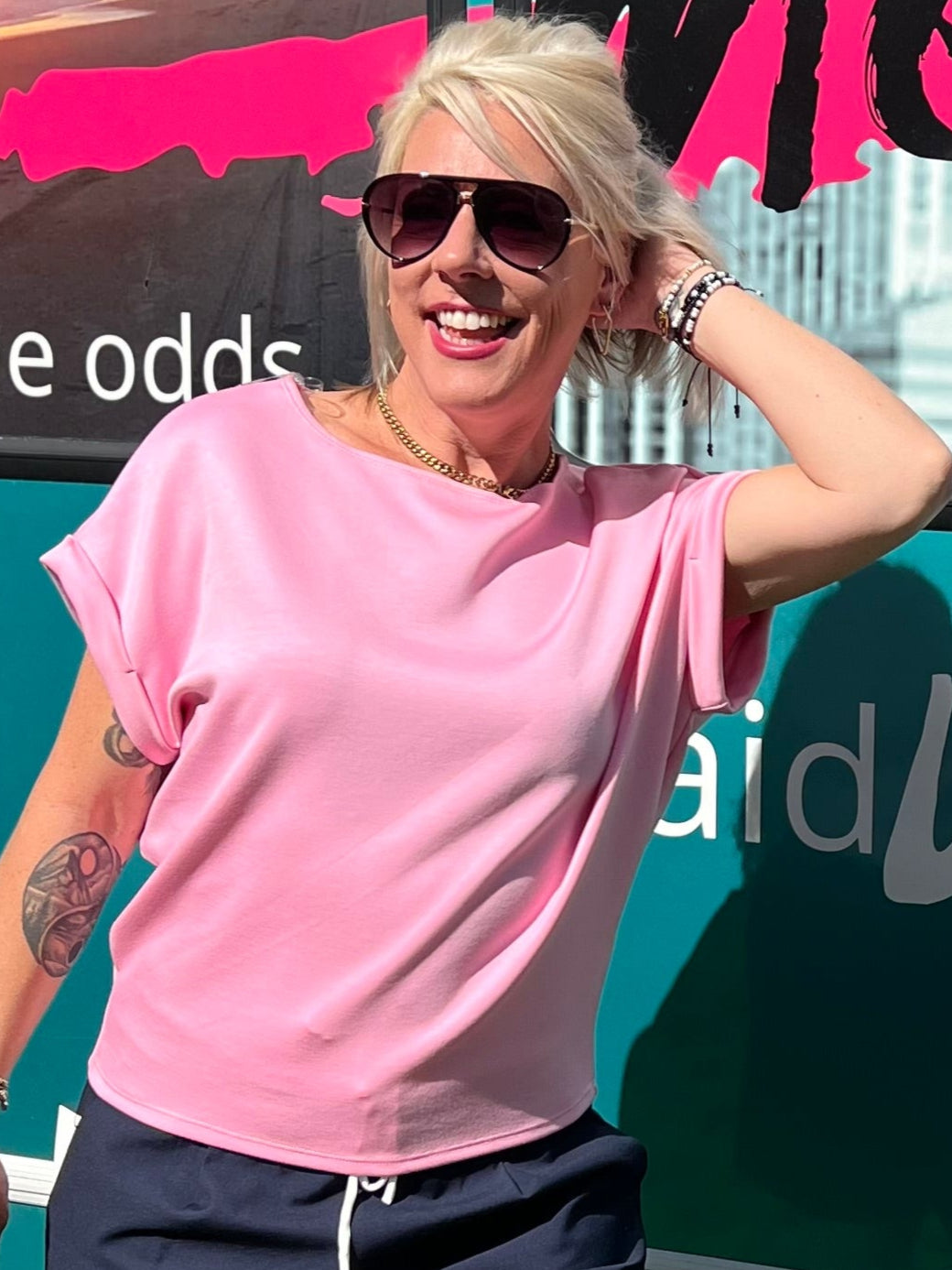 Effortless Icon Top in Pink
