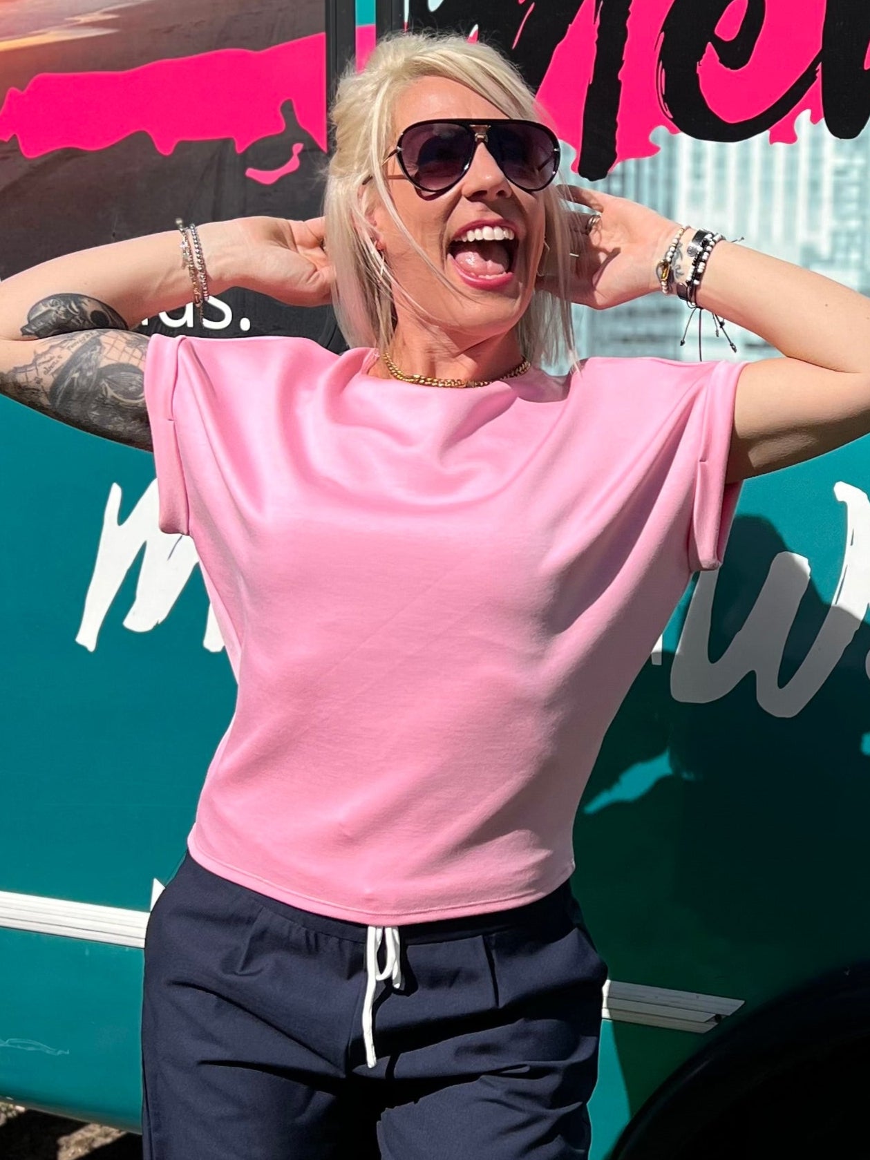Effortless Icon Top in Pink