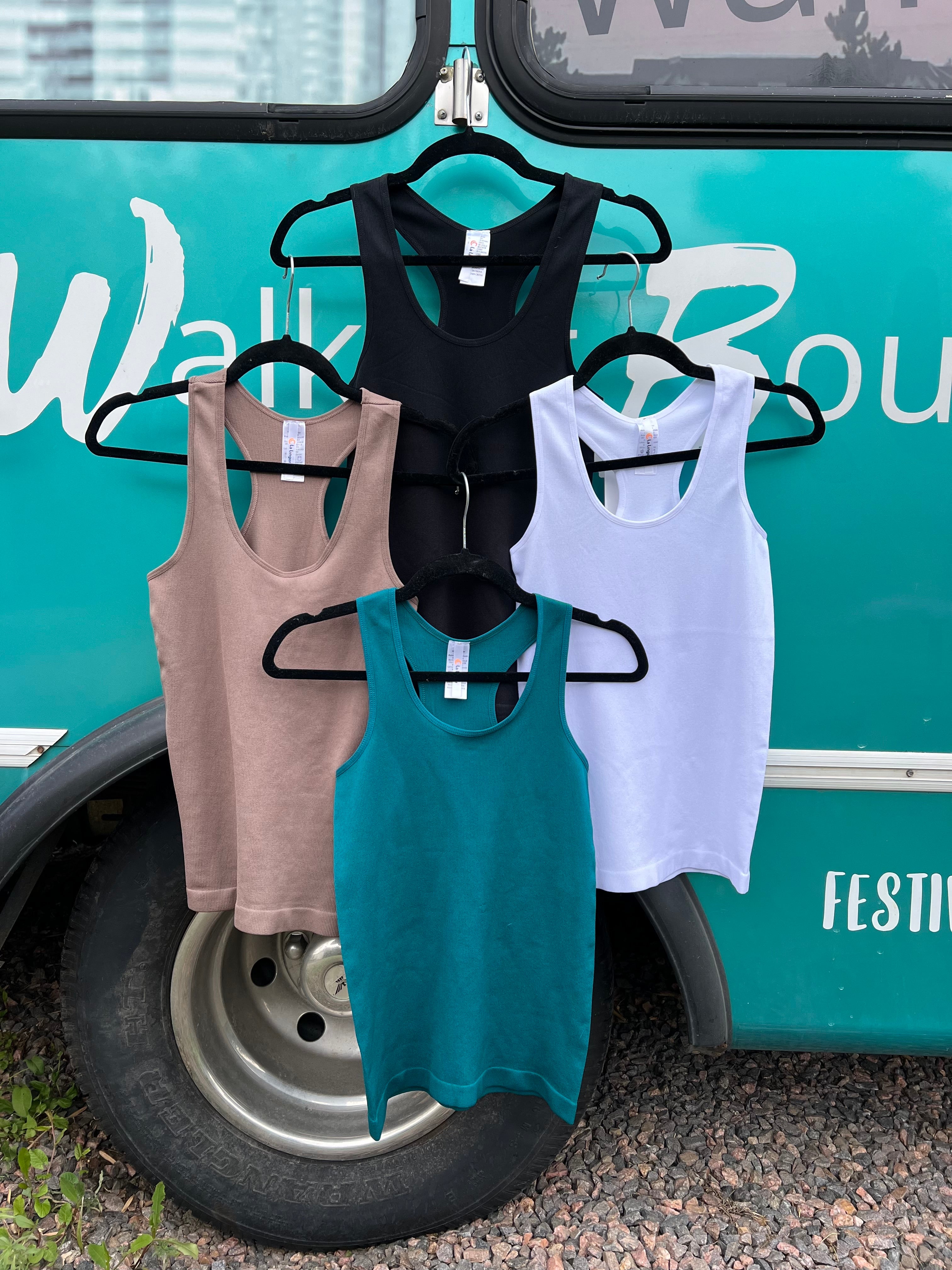 Ribbed Racerback Tank Top *4 colors!*