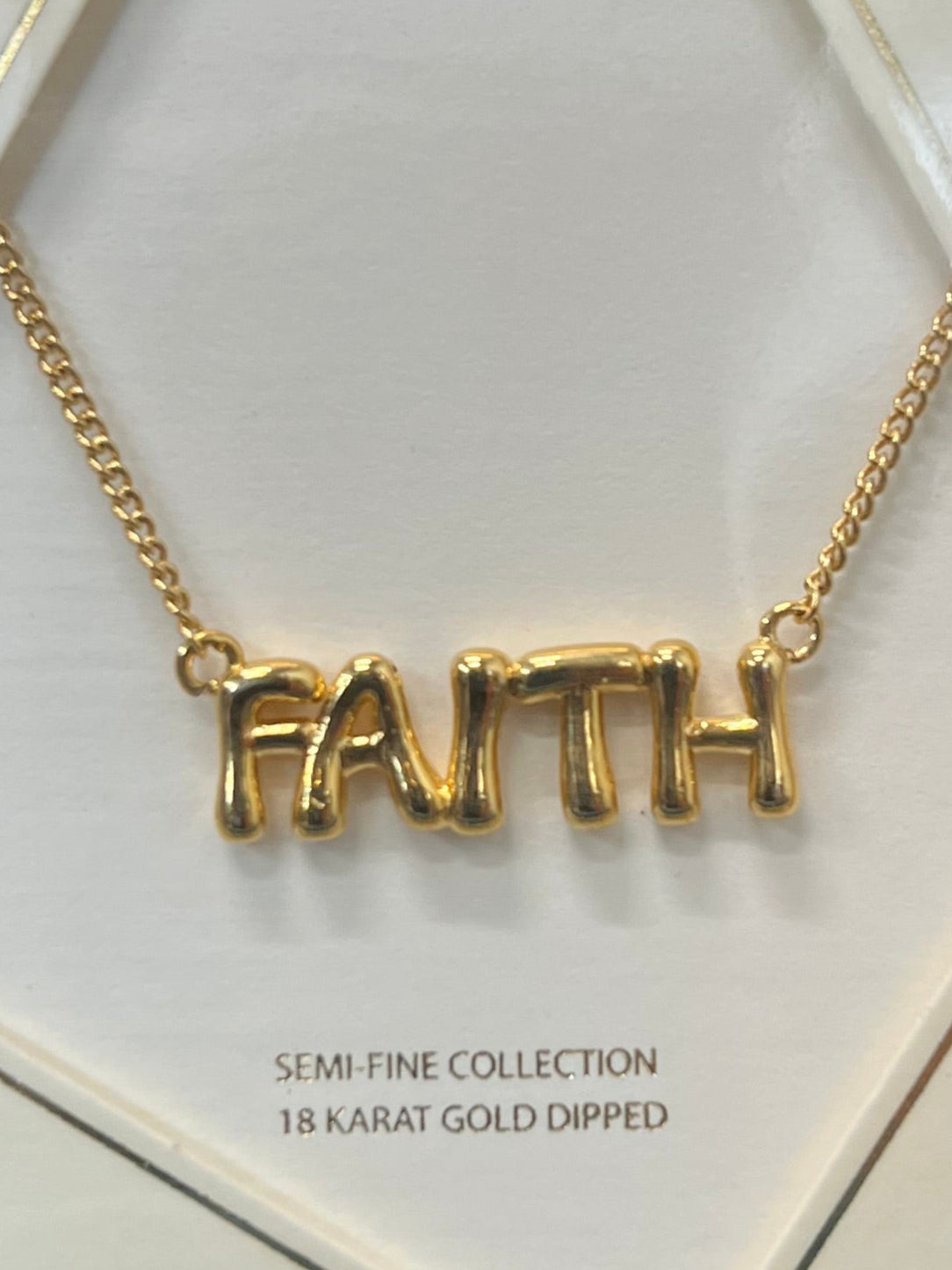 FAITH 18K Gold Dipped Necklace