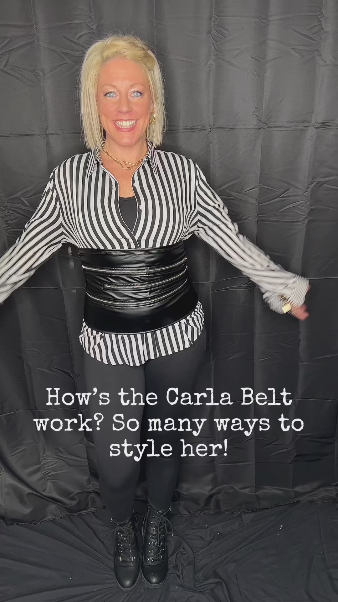 Carla Belt in Black