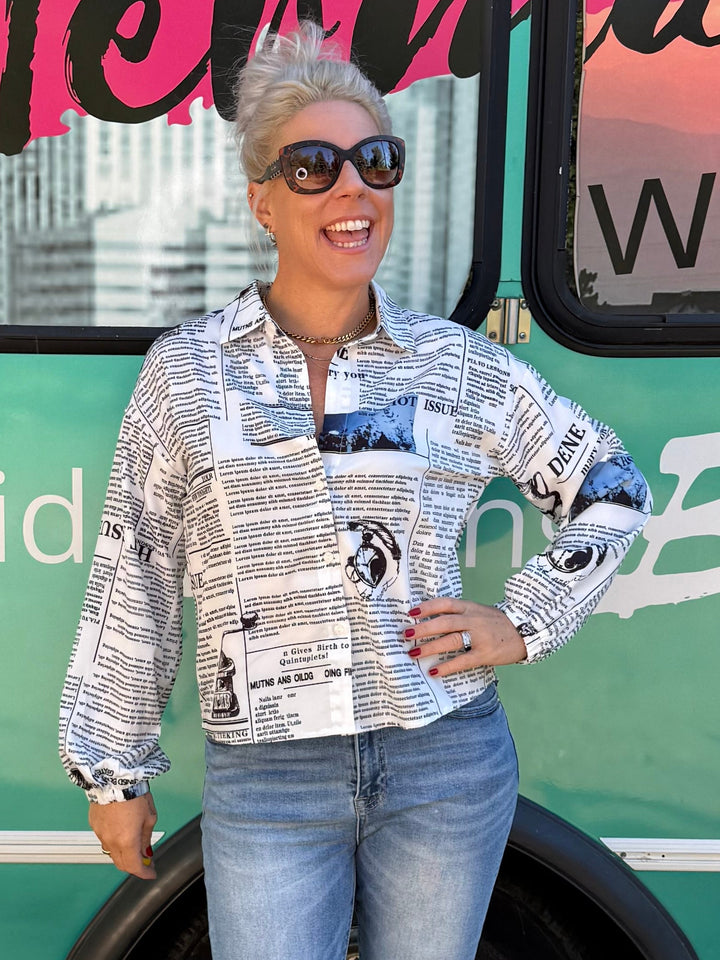 Read All About It Blouse