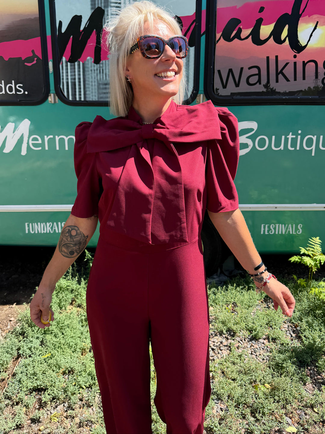 Burgundy Babe Jumpsuit