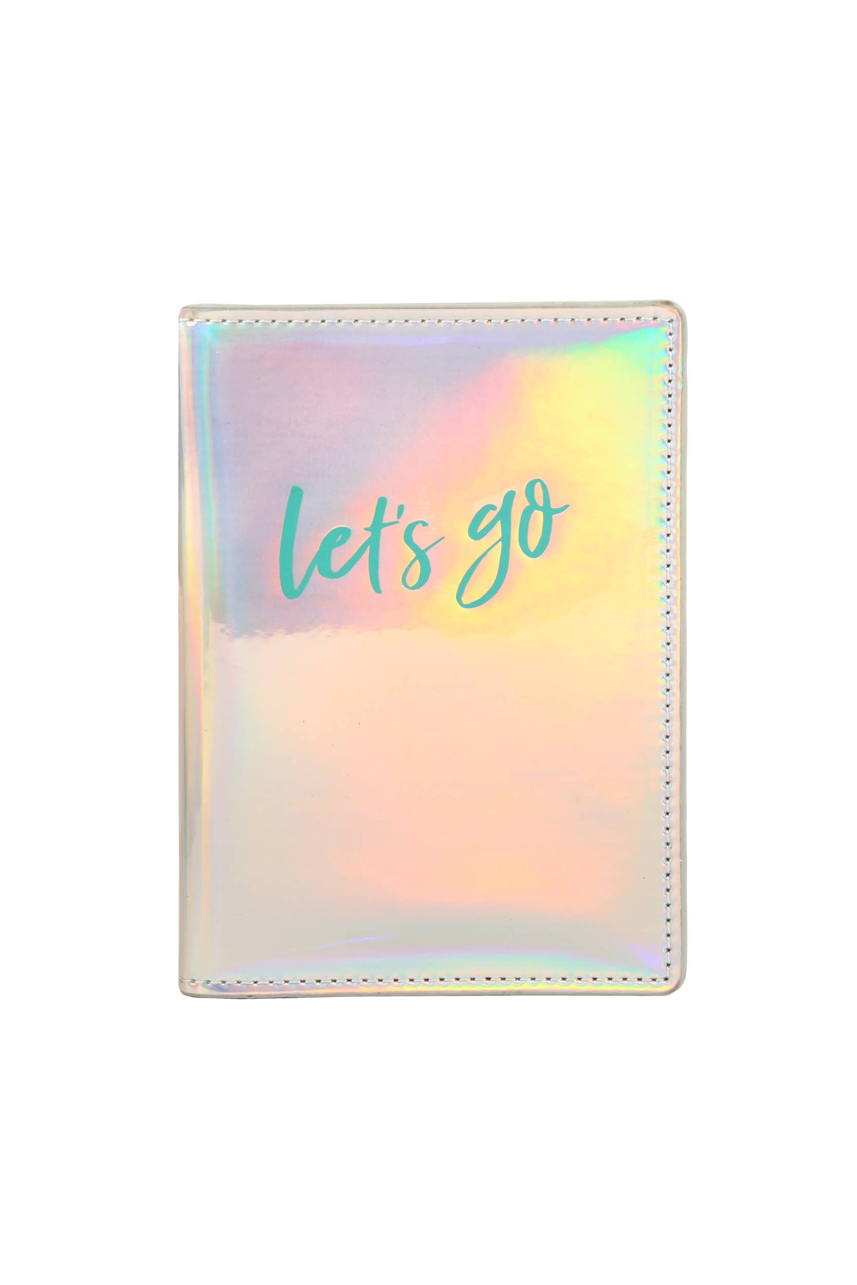 Let's Go Iridescent Passport Case