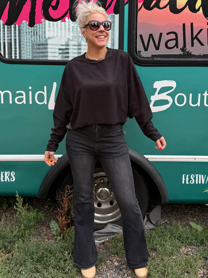 Stevie Dolman Top in Black