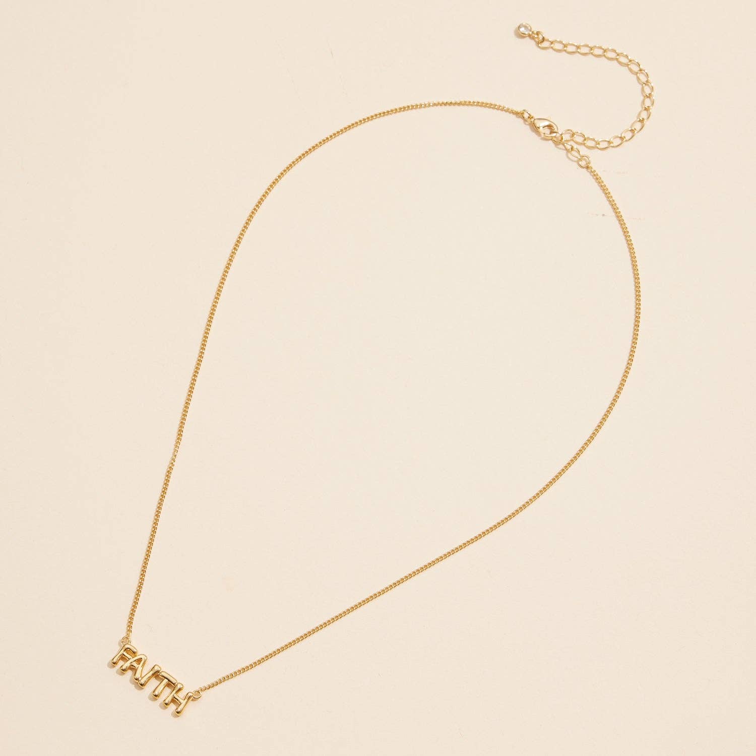 FAITH 18K Gold Dipped Necklace