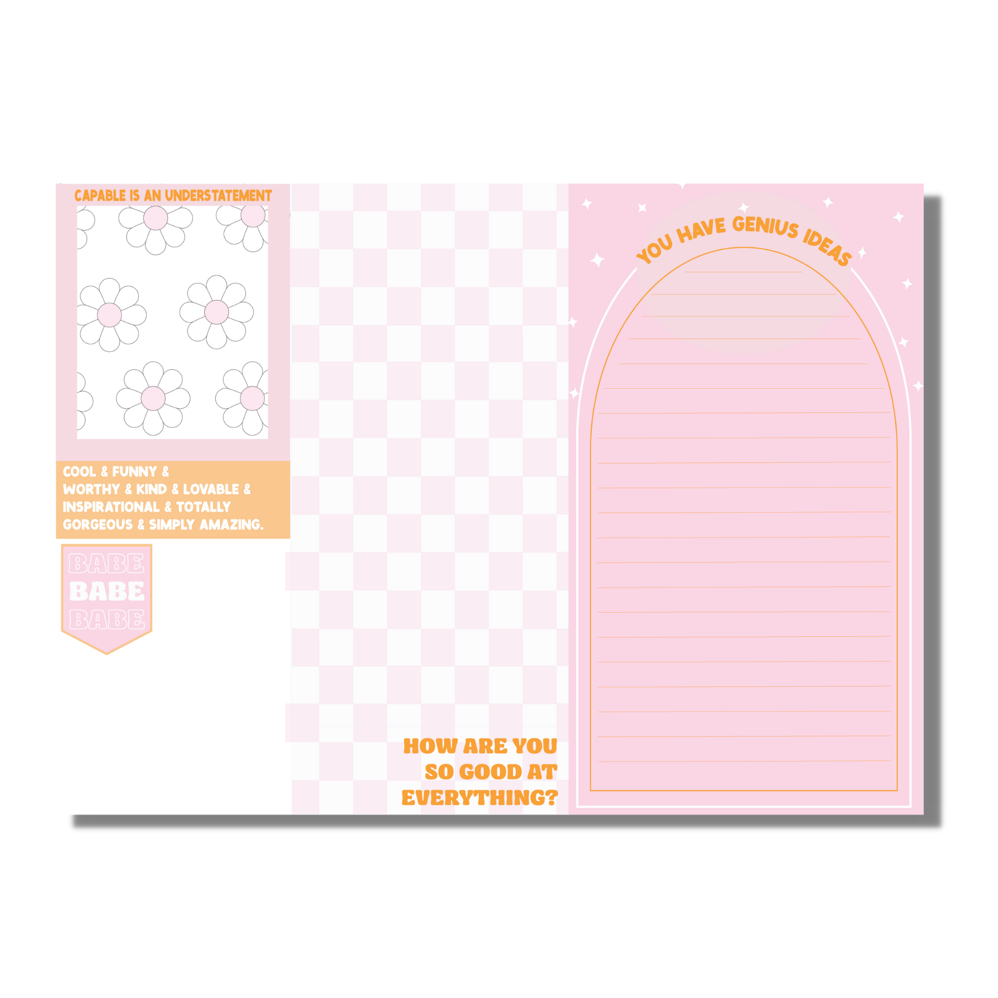 Complimentary Notepad (sweet, friendship, gift)