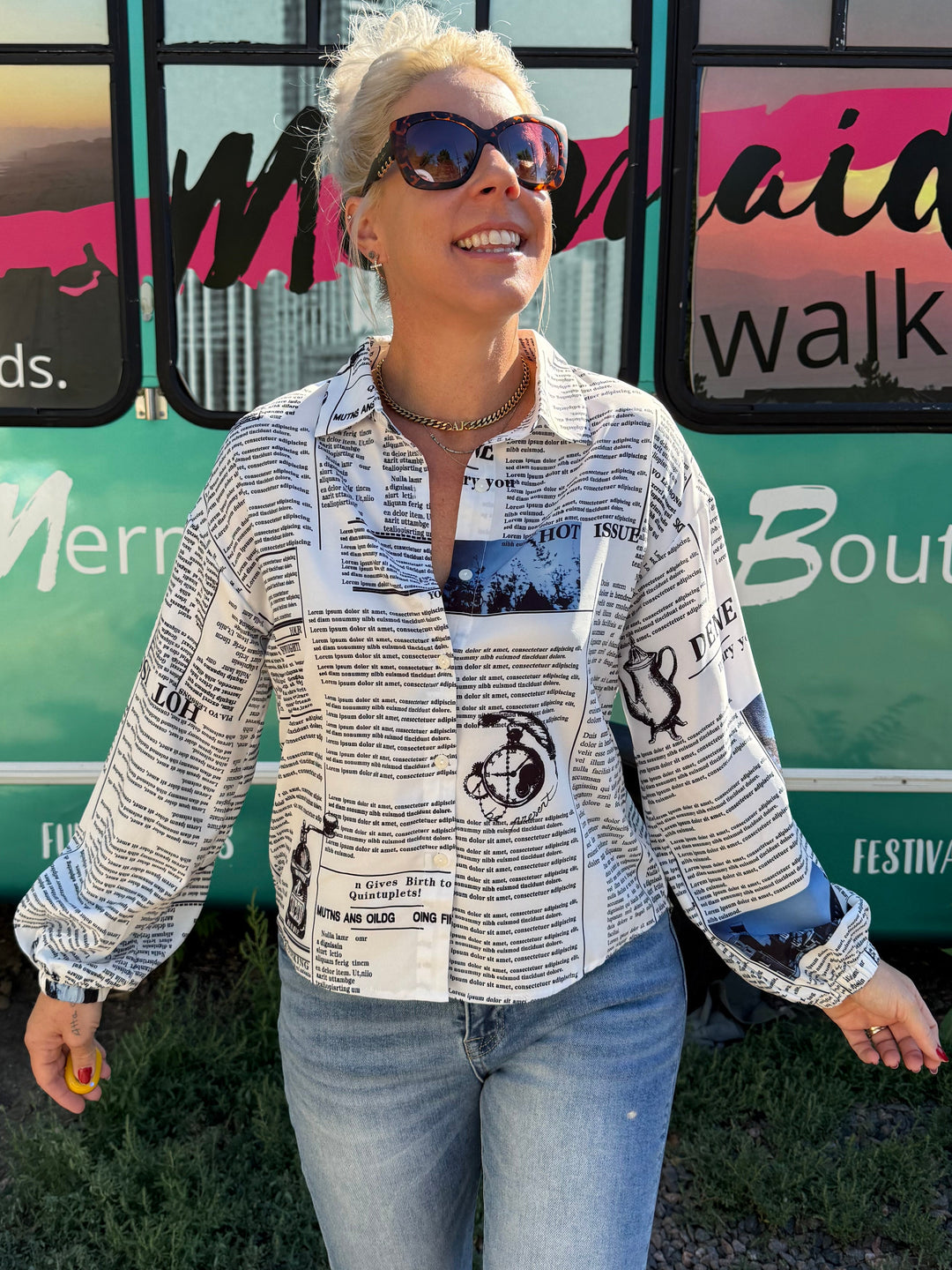 Read All About It Blouse
