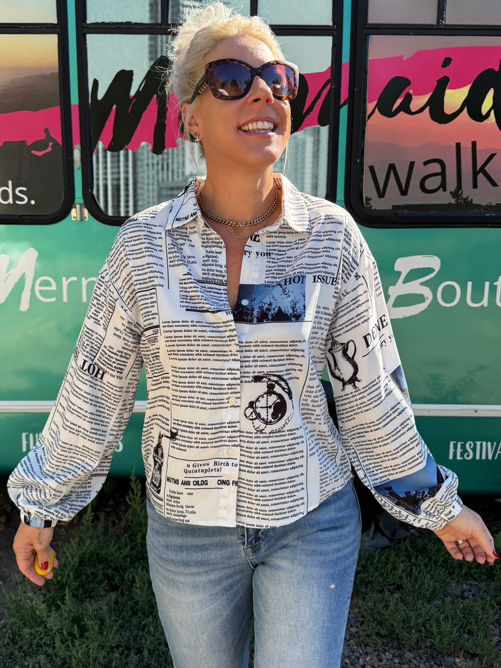 Read All About It Blouse