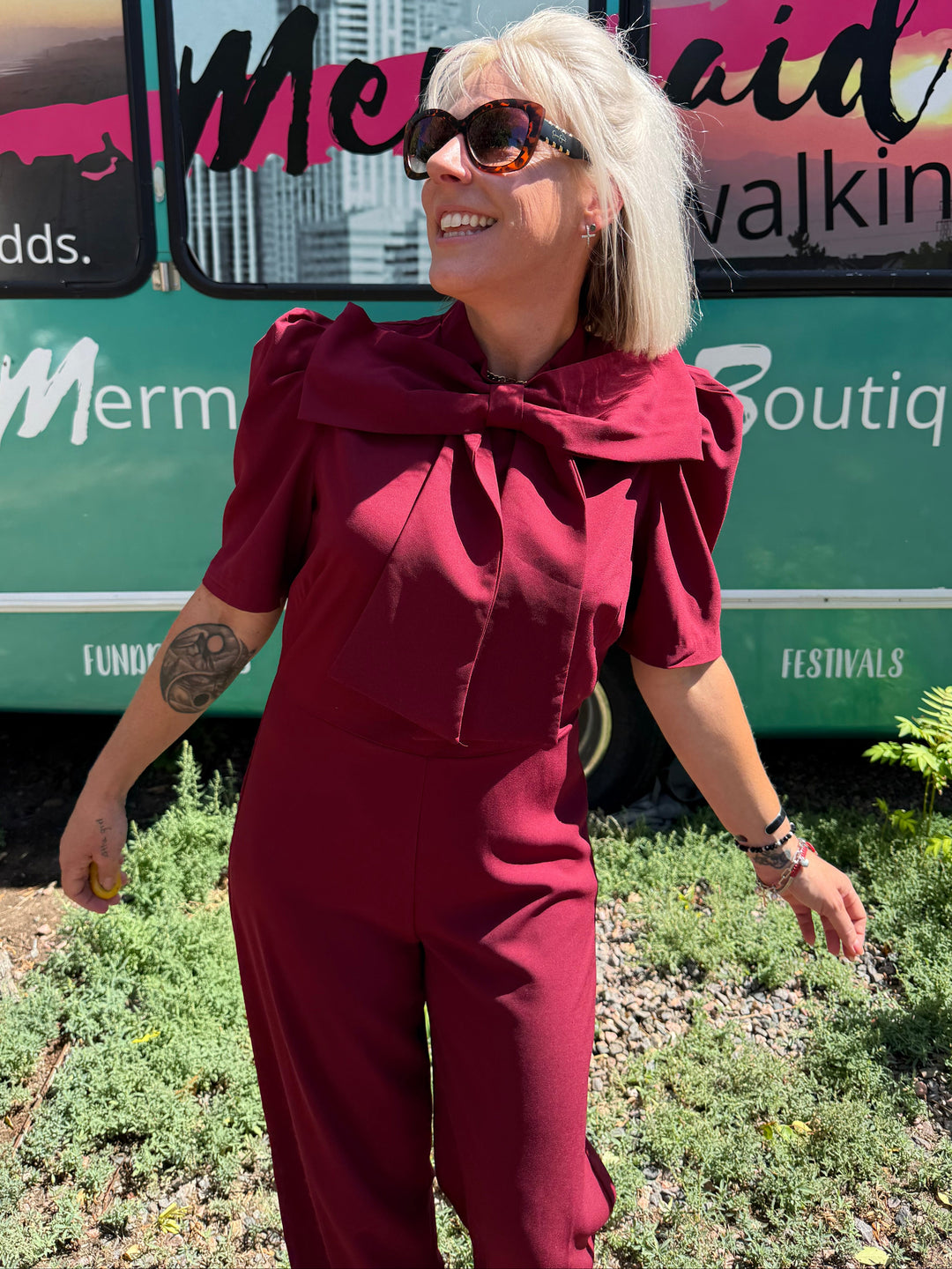 Burgundy Babe Jumpsuit