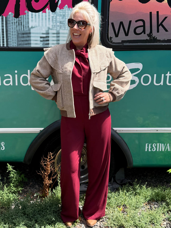 Burgundy Babe Jumpsuit