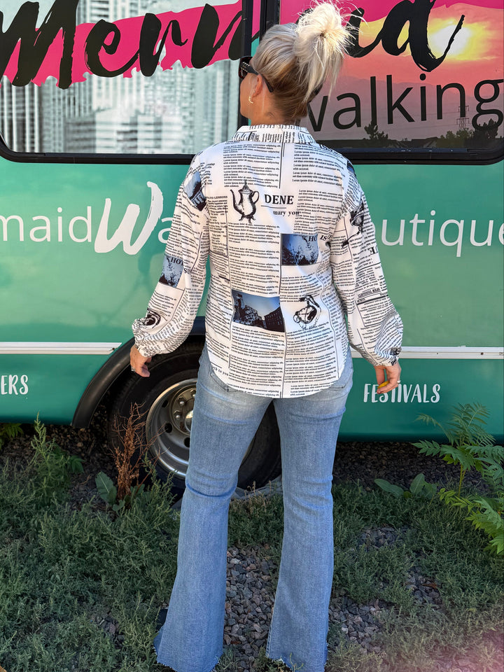 Read All About It Blouse