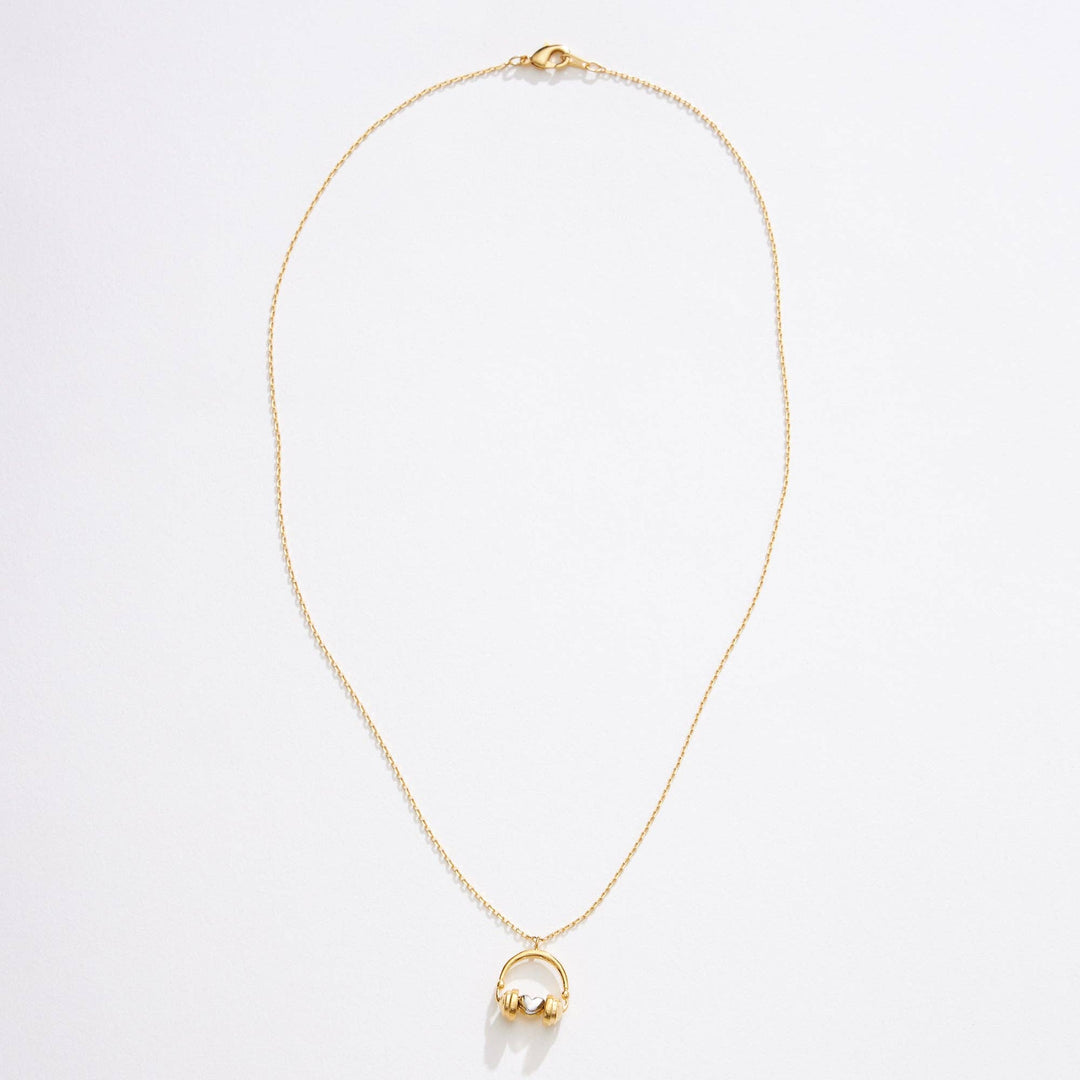 Two Tone Headphone Necklace