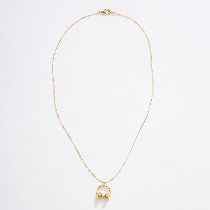 Two Tone Headphone Necklace