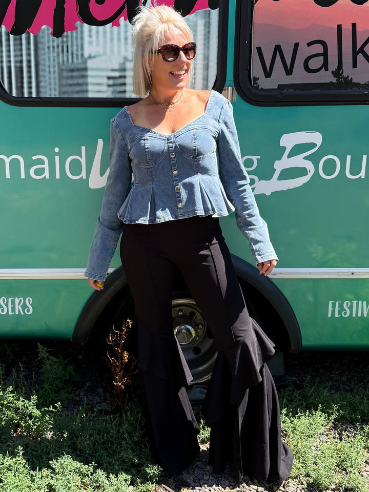 Ruffled Flair Pants