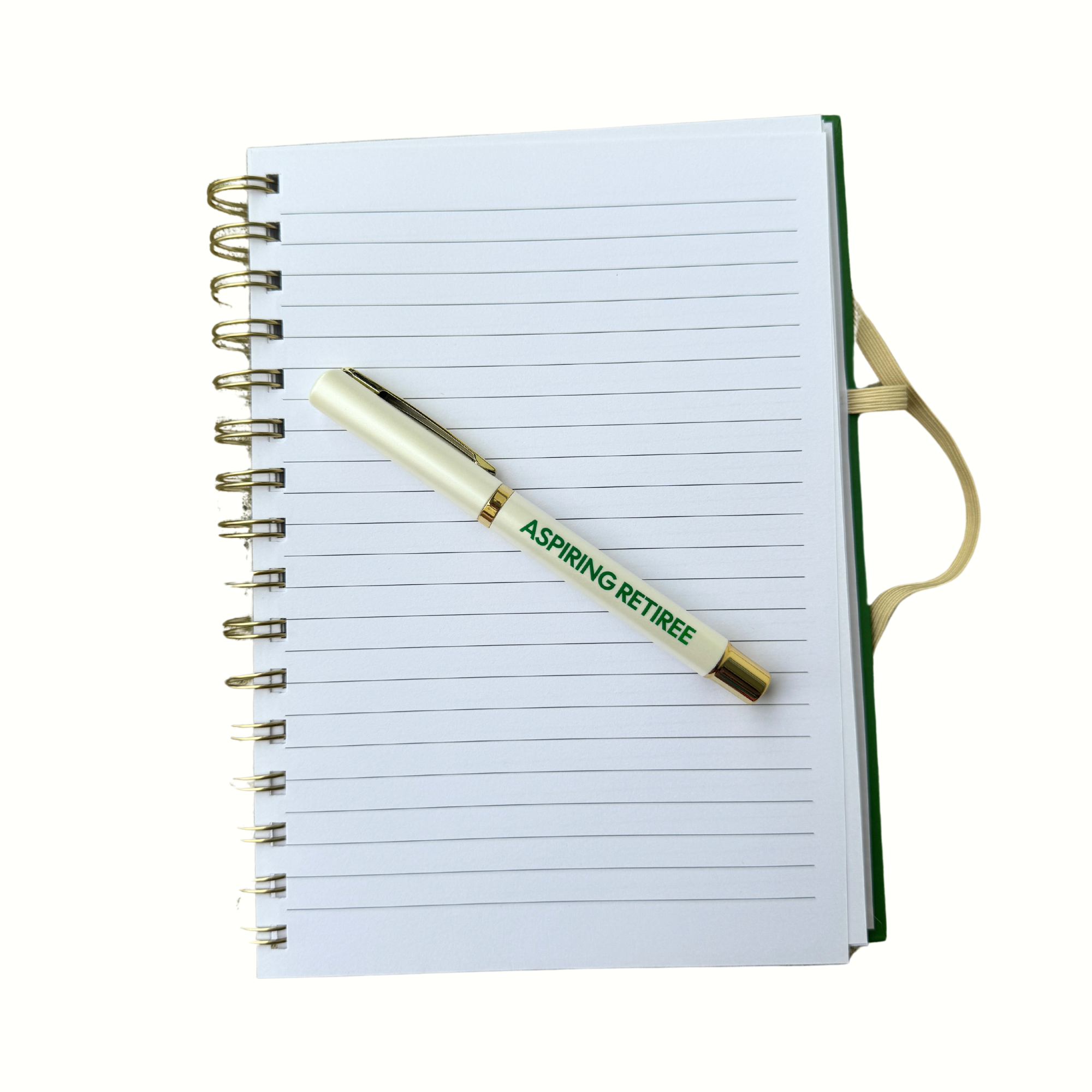 Aspiring Retiree (funny, gift, notebook)