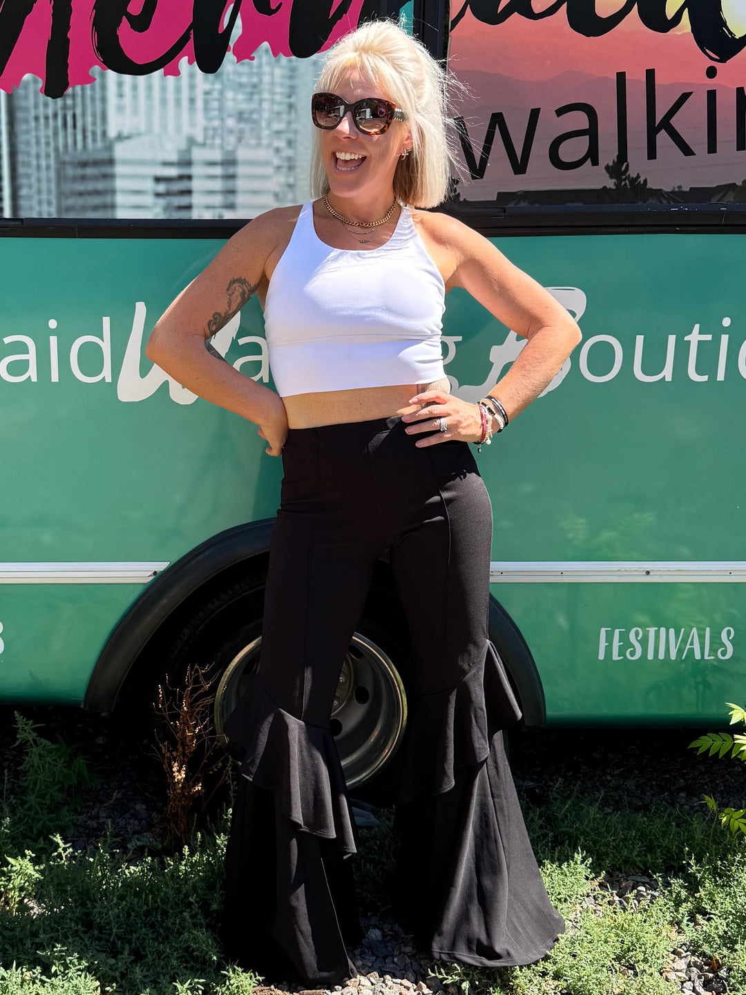Ruffled Flair Pants