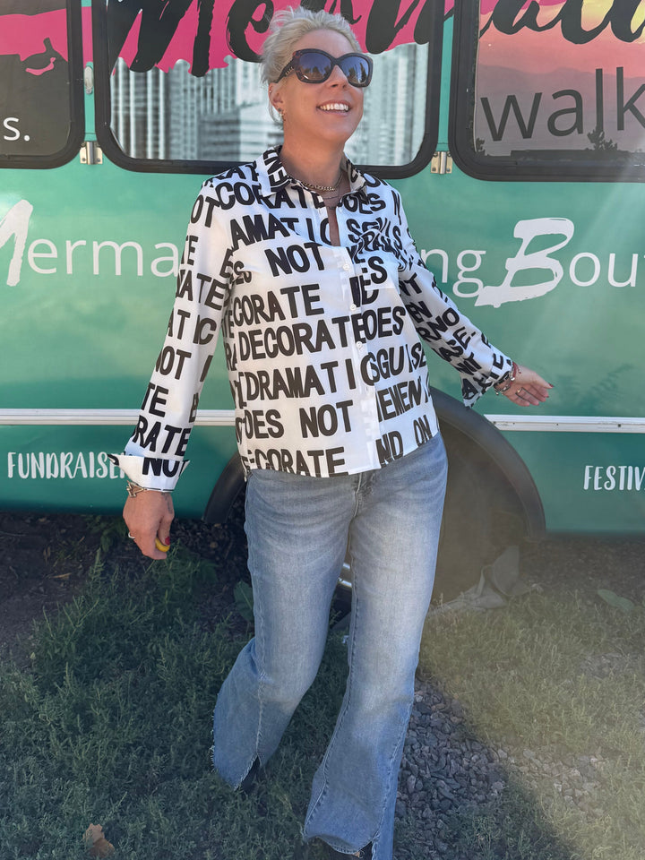 Bold Font Button Up