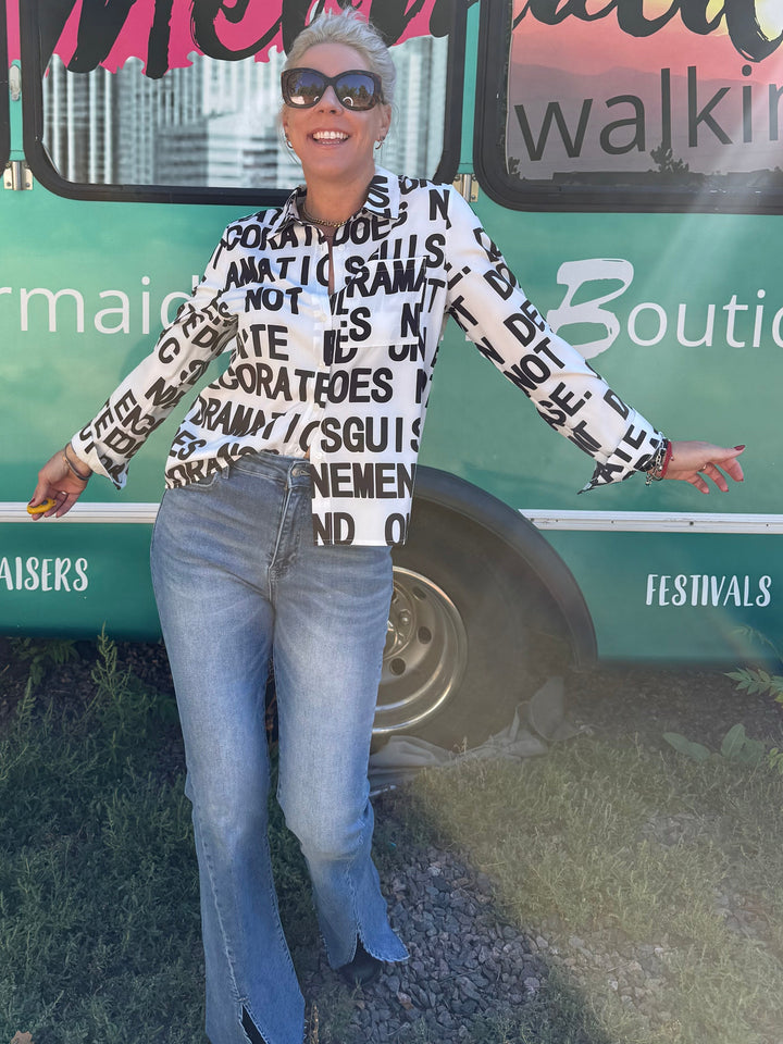 Bold Font Button Up