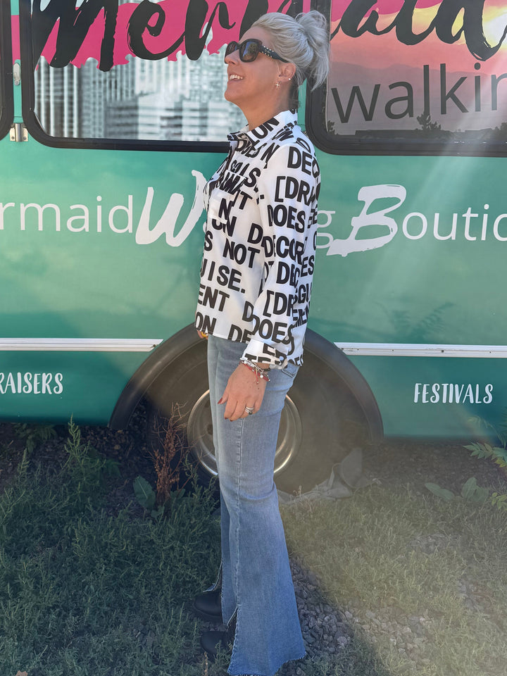Bold Font Button Up