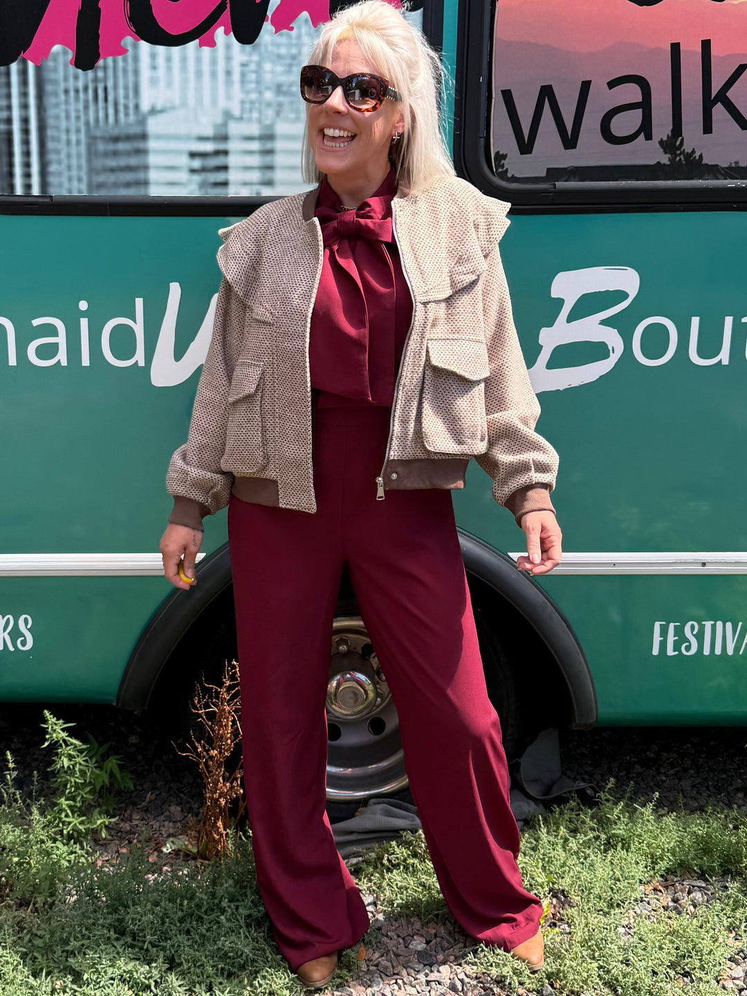 Burgundy Babe Jumpsuit