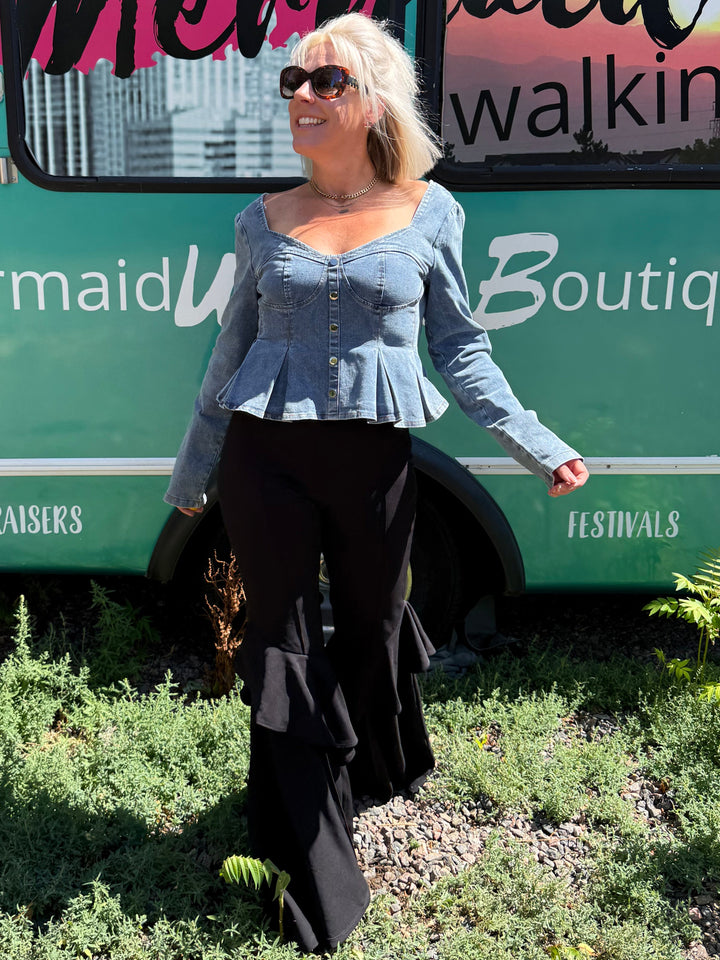 Ruffled Flair Pants