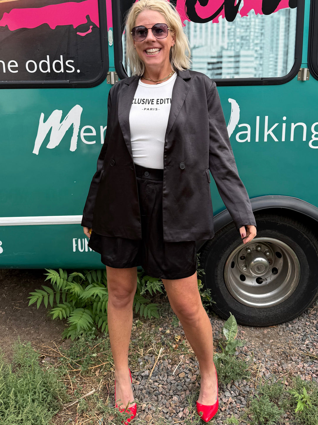 Harriet Satin Blazer