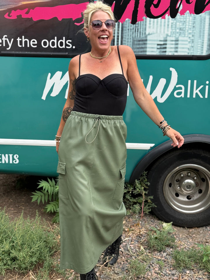 Bridget Cargo Maxi Skirt
