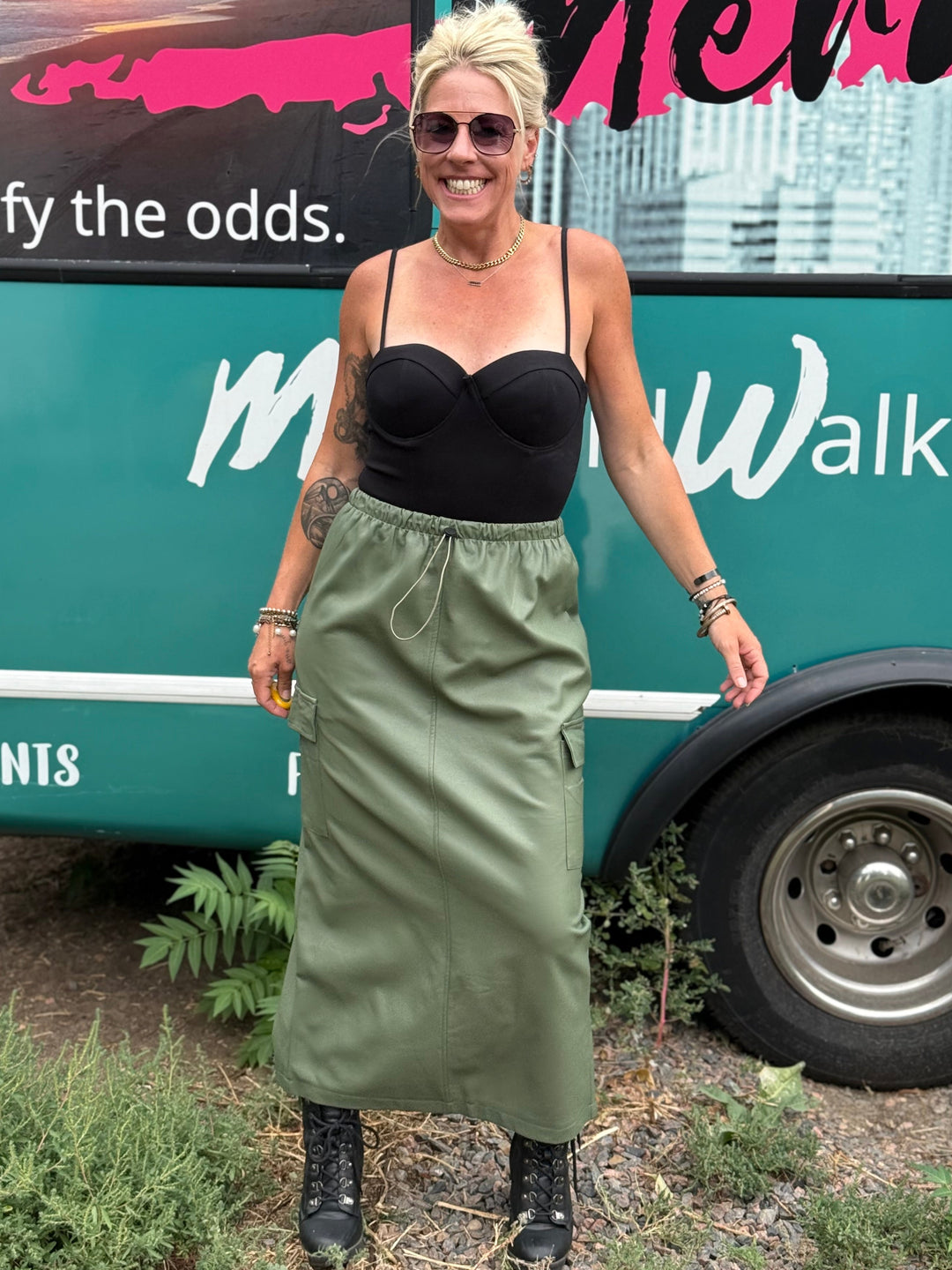 Bridget Cargo Maxi Skirt