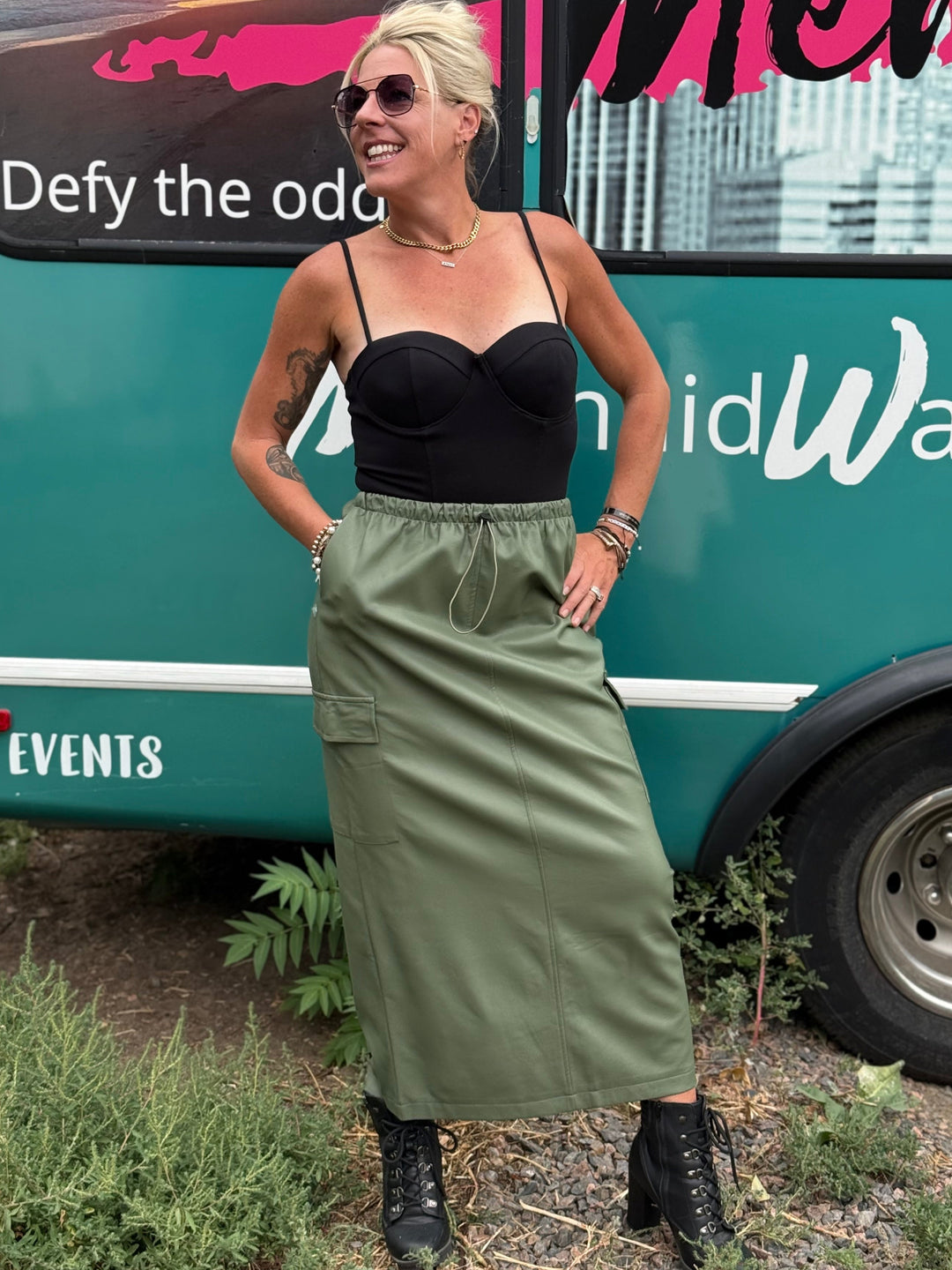 Bridget Cargo Maxi Skirt