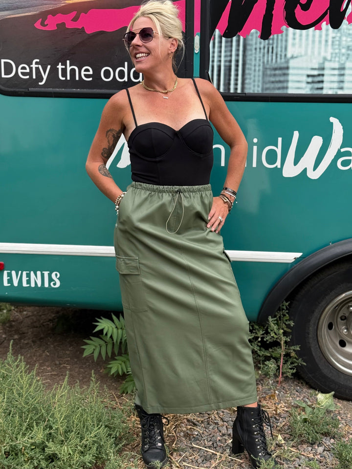 Bridget Cargo Maxi Skirt