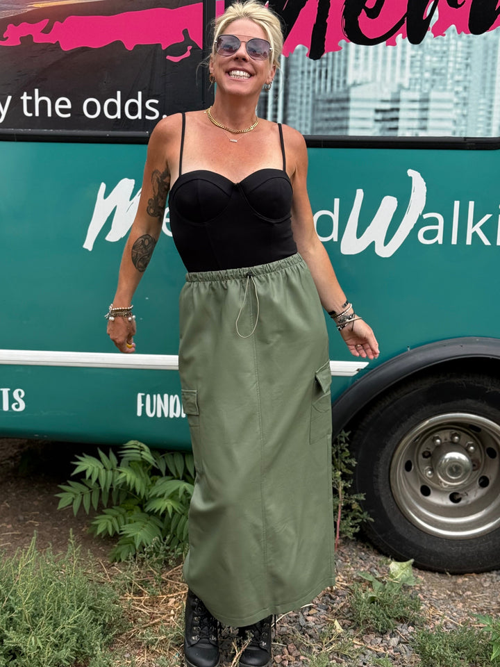 Bridget Cargo Maxi Skirt