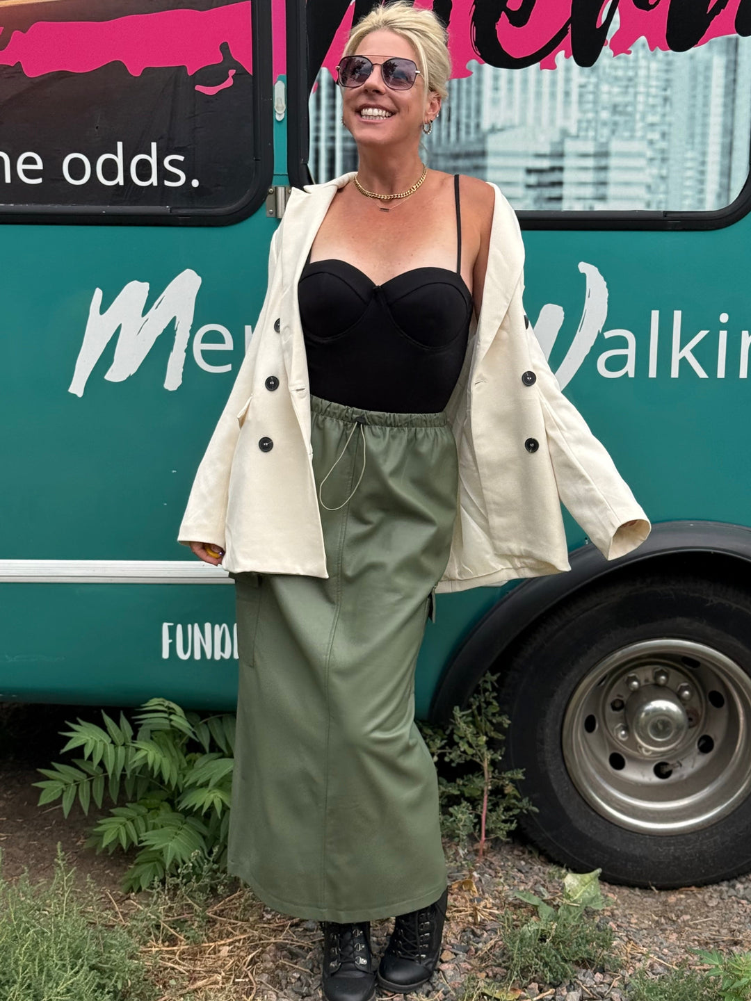 Bridget Cargo Maxi Skirt
